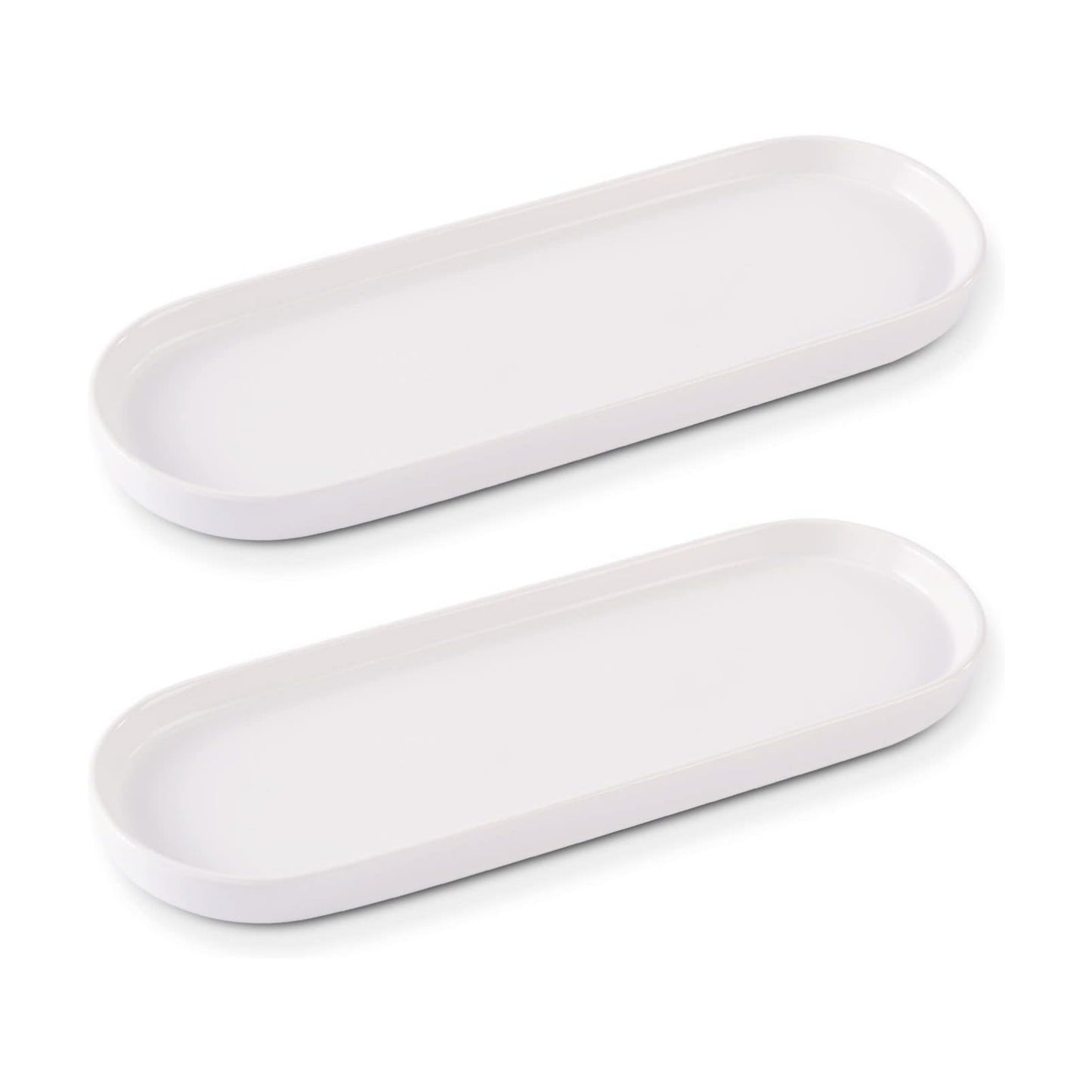 Ceramic Sink Tray / White / Set of 2
