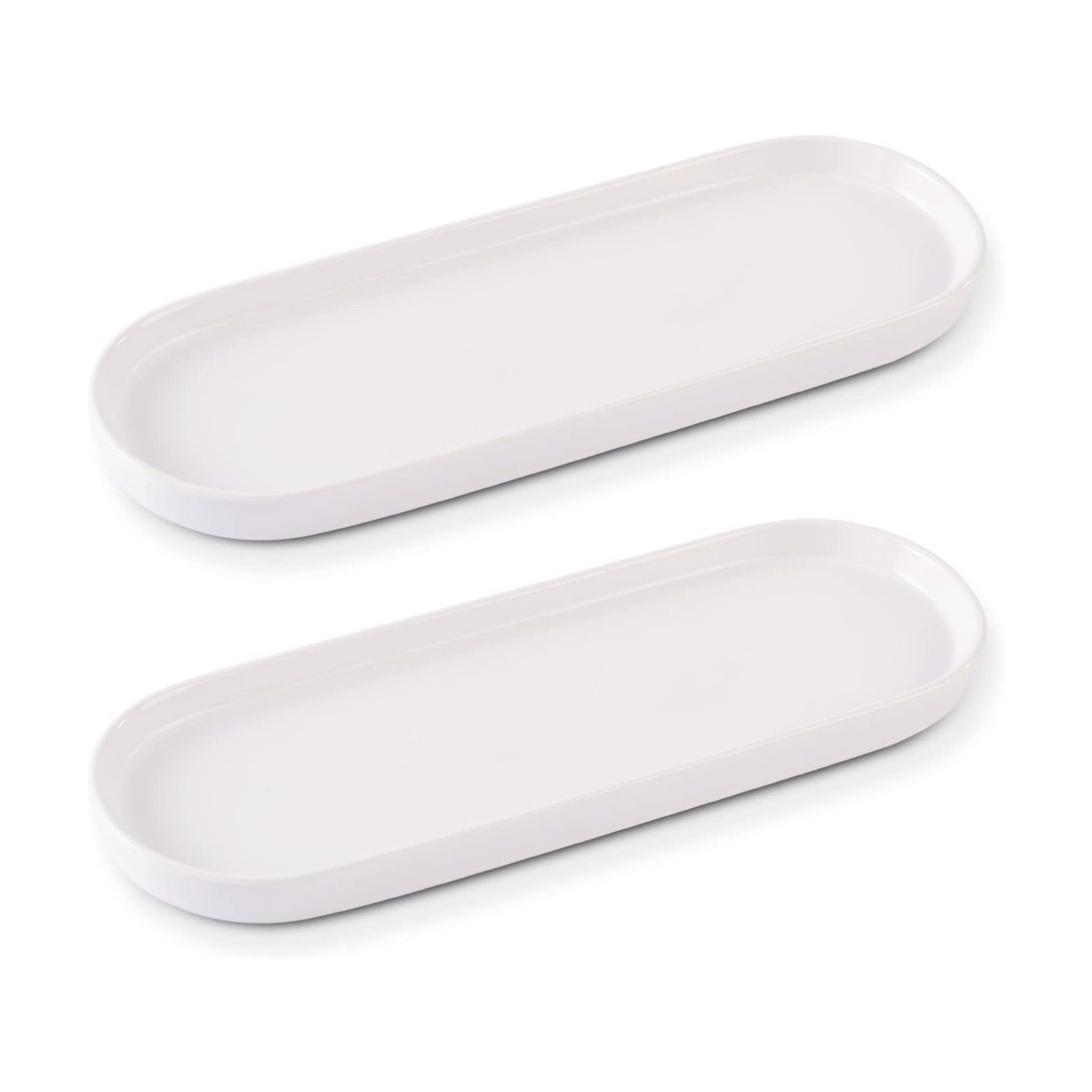 Ceramic Sink Tray / White / Set of 2