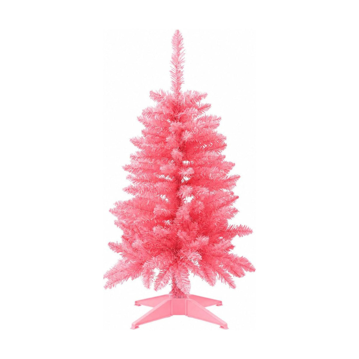 3FT Hot Pink Artificial Small Christmas Tree Mini Tabletop Decor