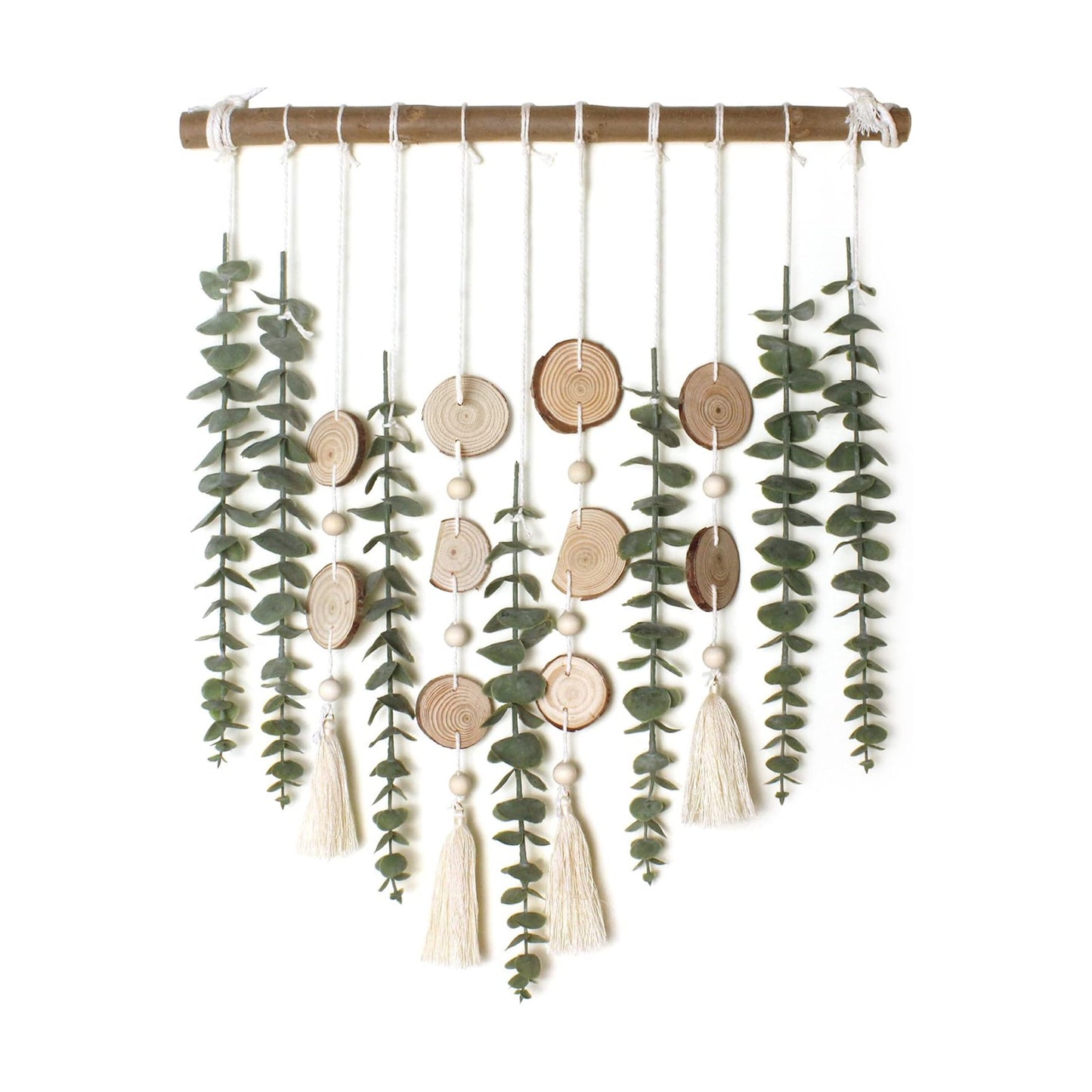Artificial Eucalyptus Wall Decor Fake Greenery Leaves Stems Wall Hanging Plants / 16.5 Inch