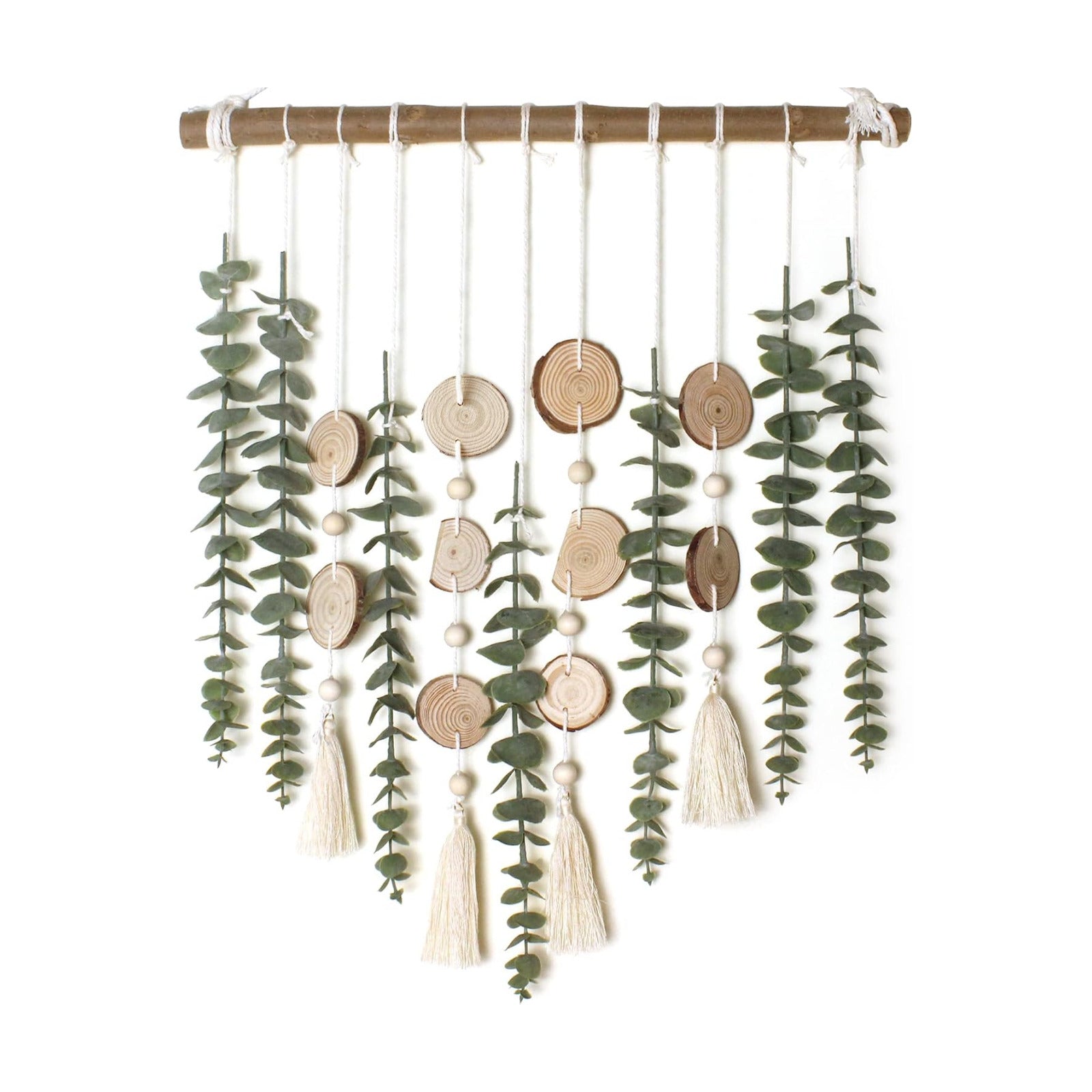Artificial Eucalyptus Wall Decor Fake Greenery Leaves Stems Wall Hanging Plants / 16.5 Inch