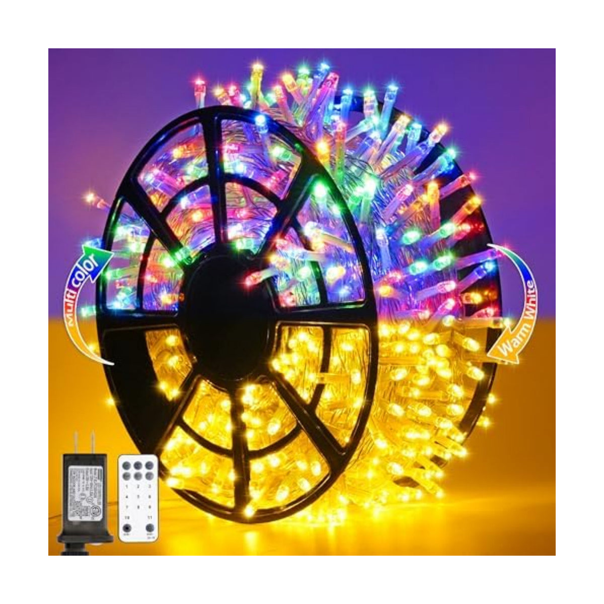 JMEXSUSS 500 LED Color Changing Christmas Lights