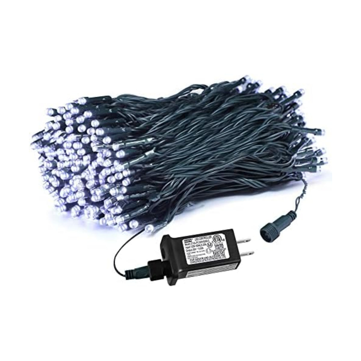 weillsnow White Christmas Fairy Lights Plug in, 200 LED 66FT Waterproof Christmas String Lights, 8 Modes with Memory for Outdoor Indoor Wedding Garden Christmas Decorations (66FT, White)