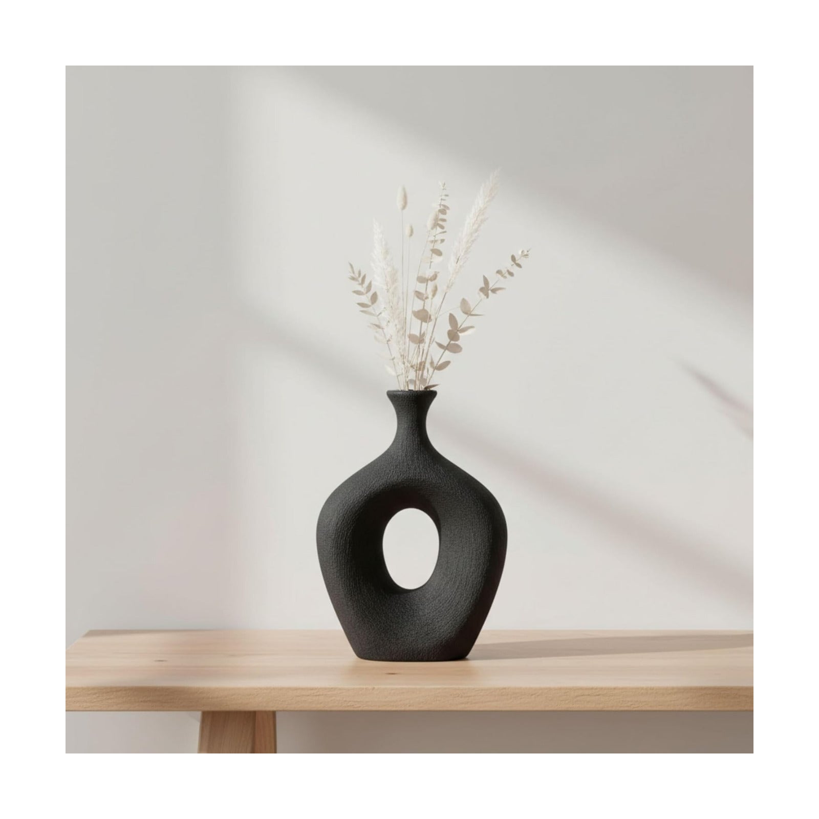 Modern Ceramic Vase / Black