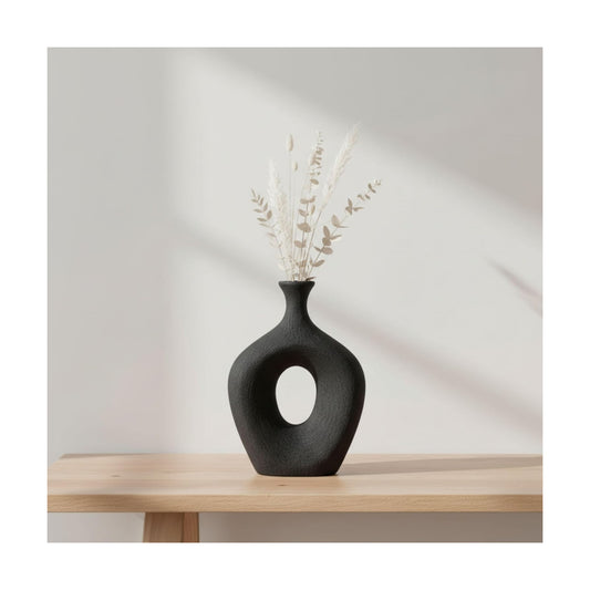 Modern Ceramic Vase / Black