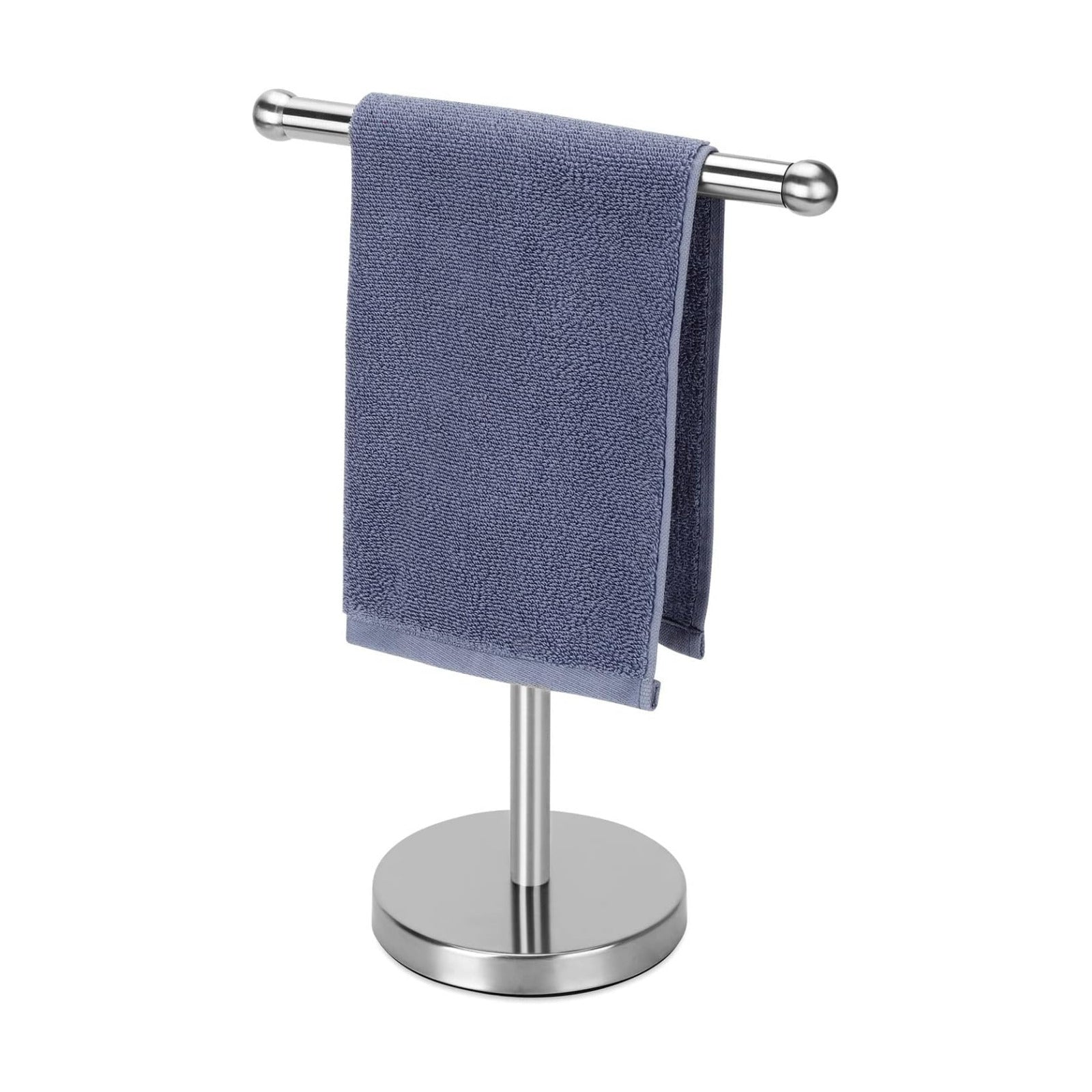 Hand Towel Holder, Hand Towel Rack Stand with Heavy Weighted Base, Countertop Hand Towel Holder Stand for
