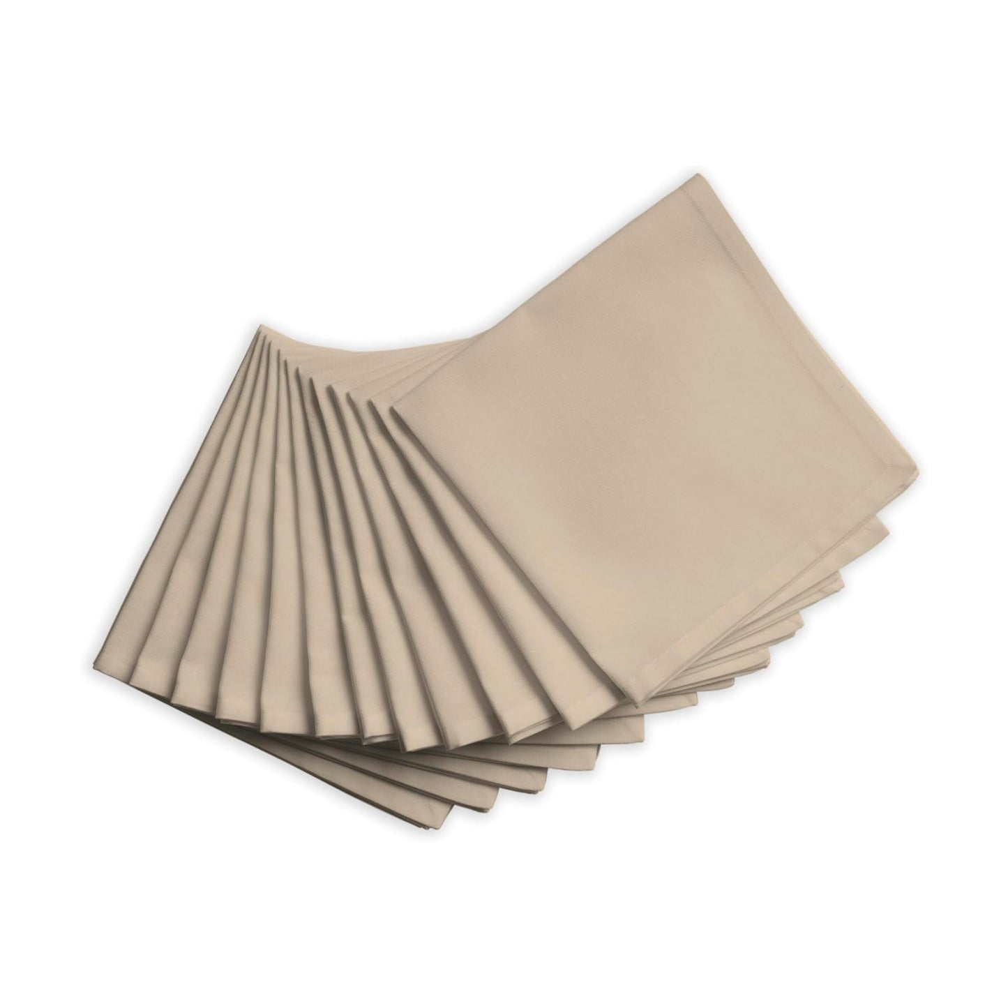 Napkins Pack of 12|Dinner Cloth Napkins|Calicot Dinner Cotton Napkins 18x18 Inches|Washable & Reusable Napkins for