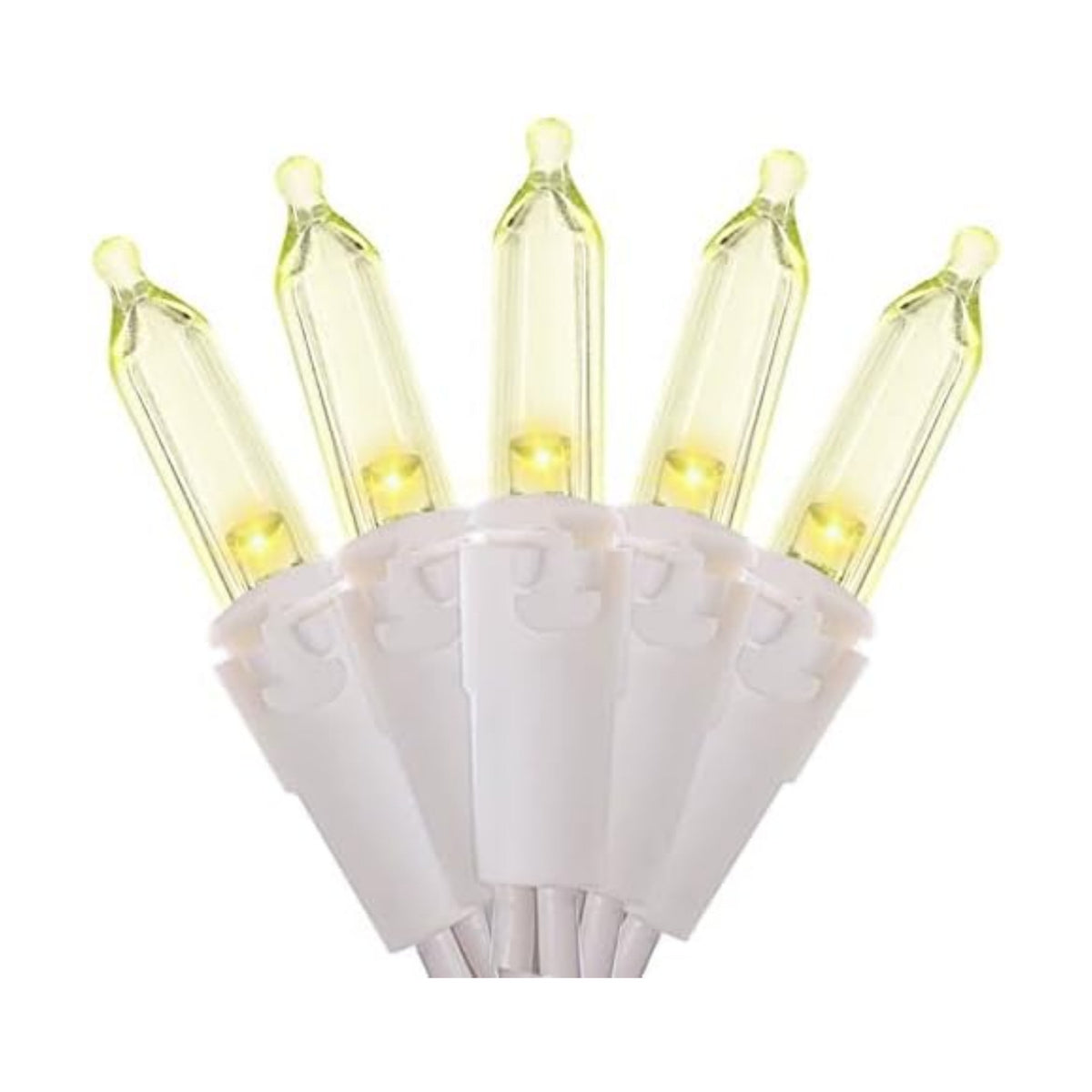 White LED Christmas Lights - 2 Pack 100 Count Warm White Christmas String Lights for Tree, Party, Wedding, Holiday, Indoor and Outdoor Decor, 2 Sets 33 Feet White Wire, UL Certified, Connectable