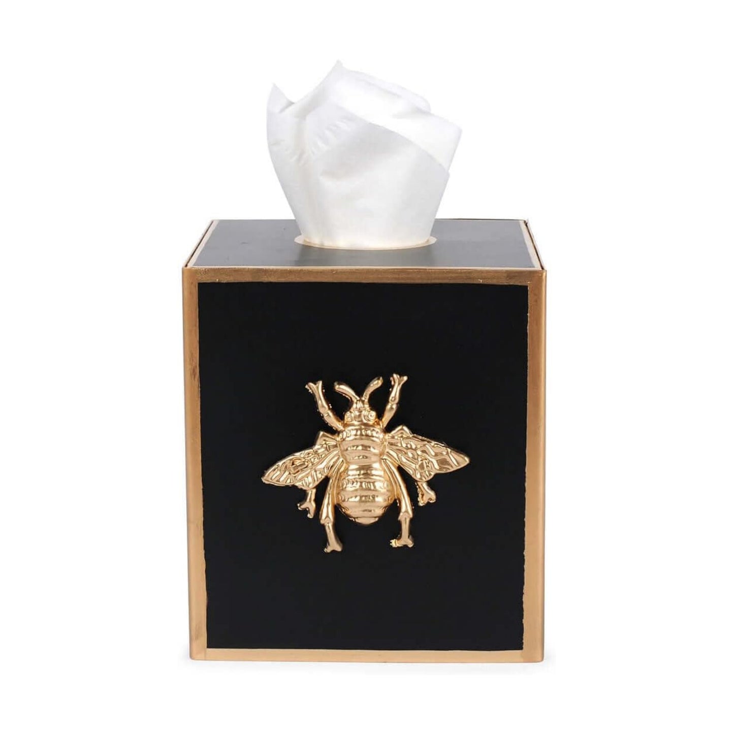 Jaye’s Studio Metal Decorative Tissue Box Holder / Black Bee / Regency