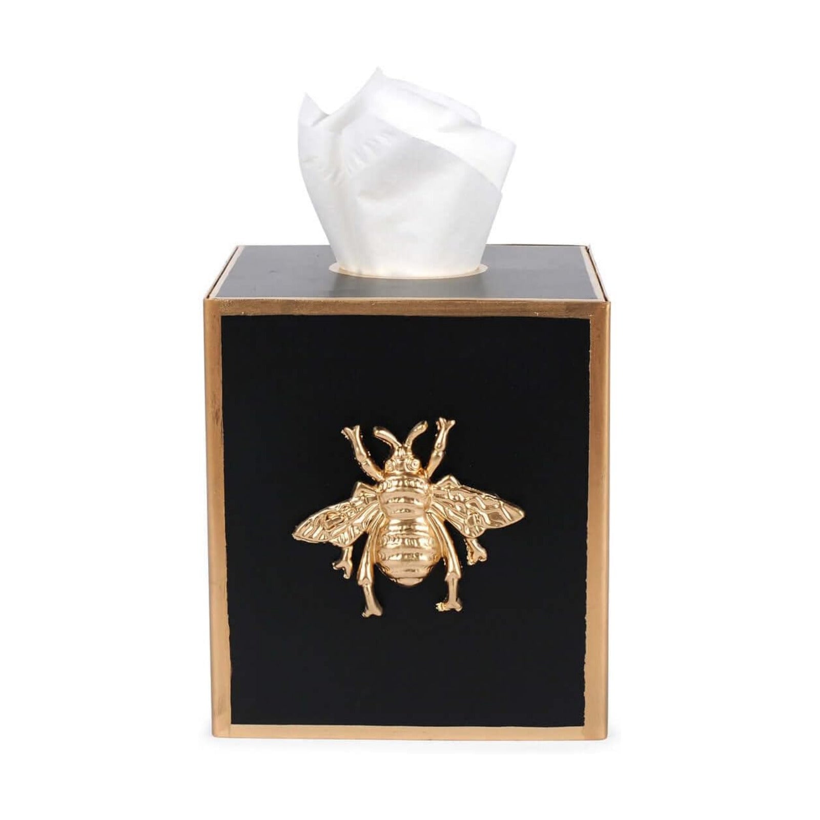 Jaye’s Studio Metal Decorative Tissue Box Holder / Black Bee / Regency