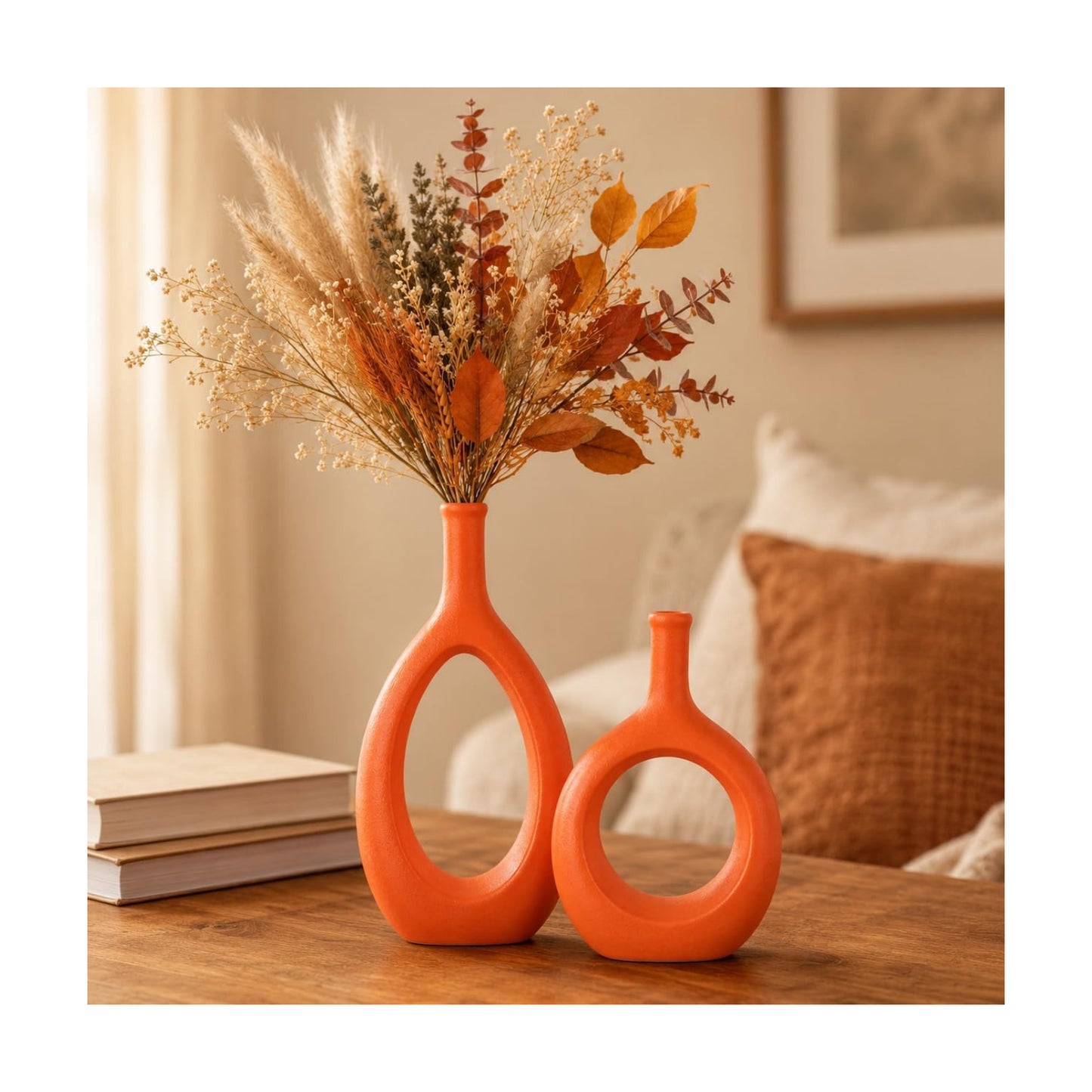 Ceramic Vase Set 2 / Orange