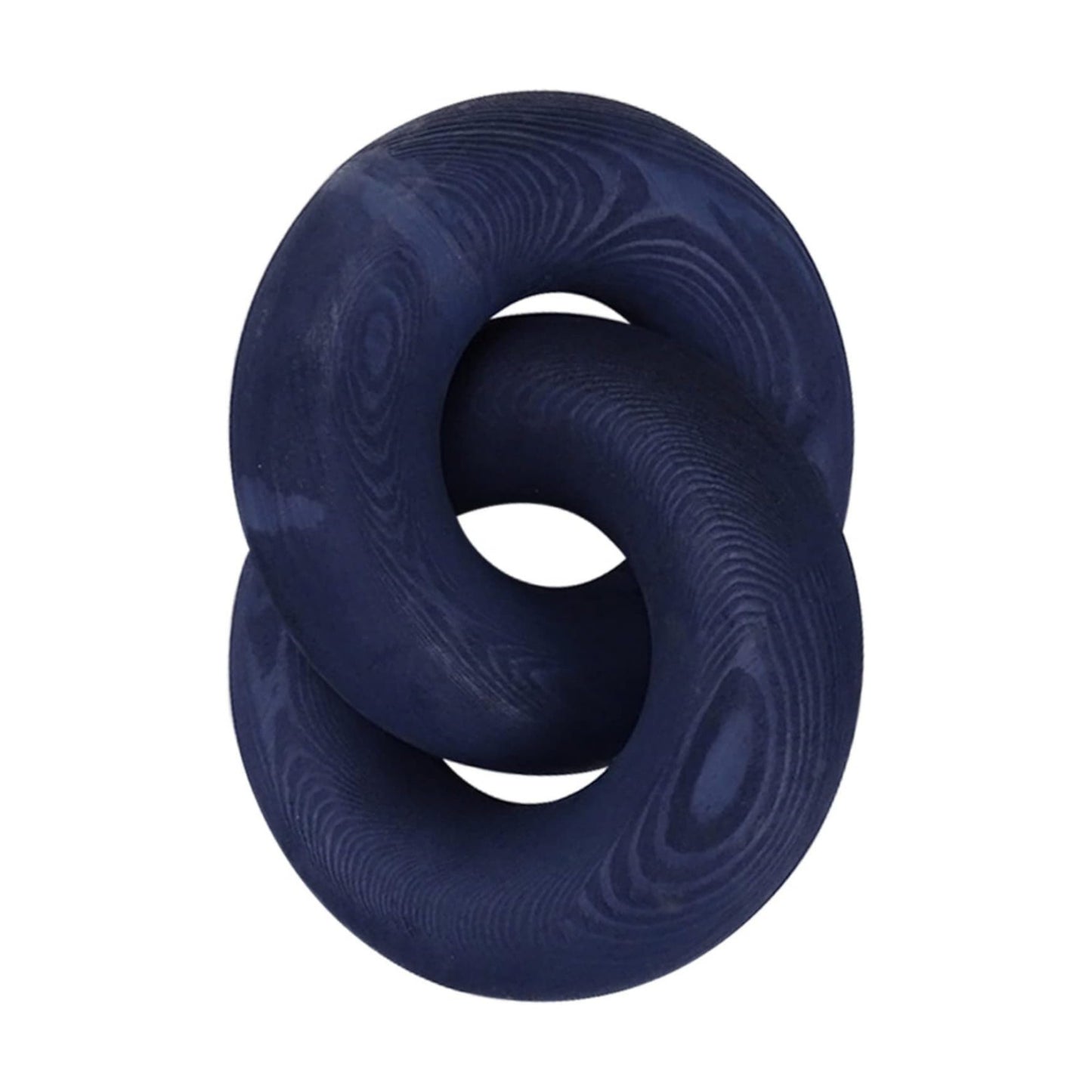Wood Knot Decor / Blue,white / 7.8 Inch