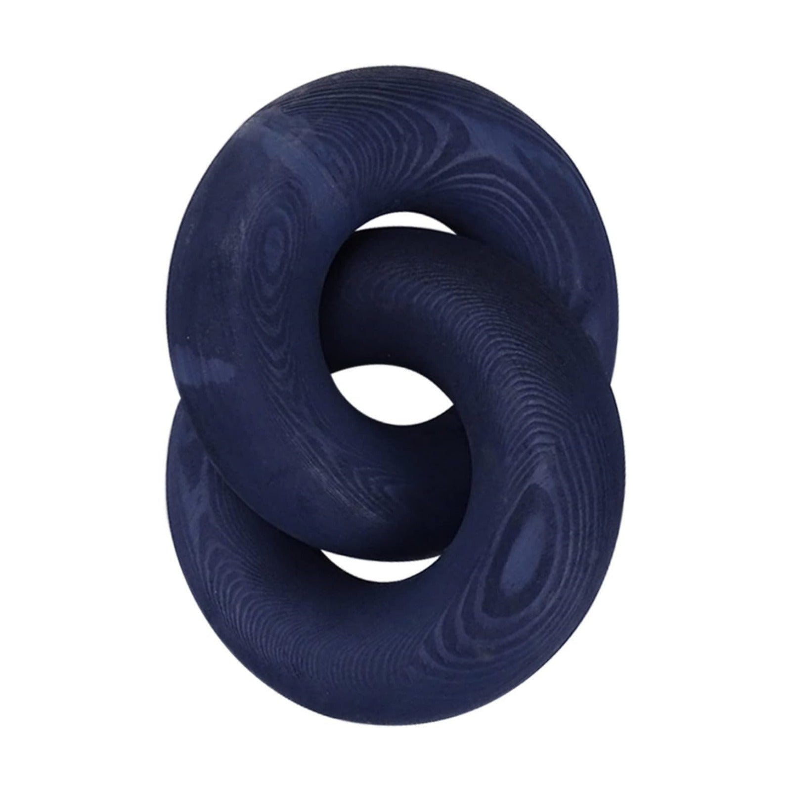 Wood Knot Decor / Blue,white / 7.8 Inch