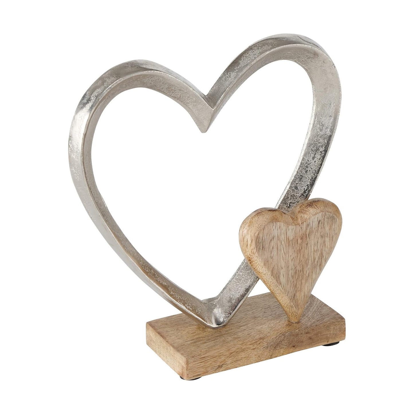 Eternity Double Heart Figurine / Double Eternity Heart, 8.75 Inches / Silver / 8.75 Inch