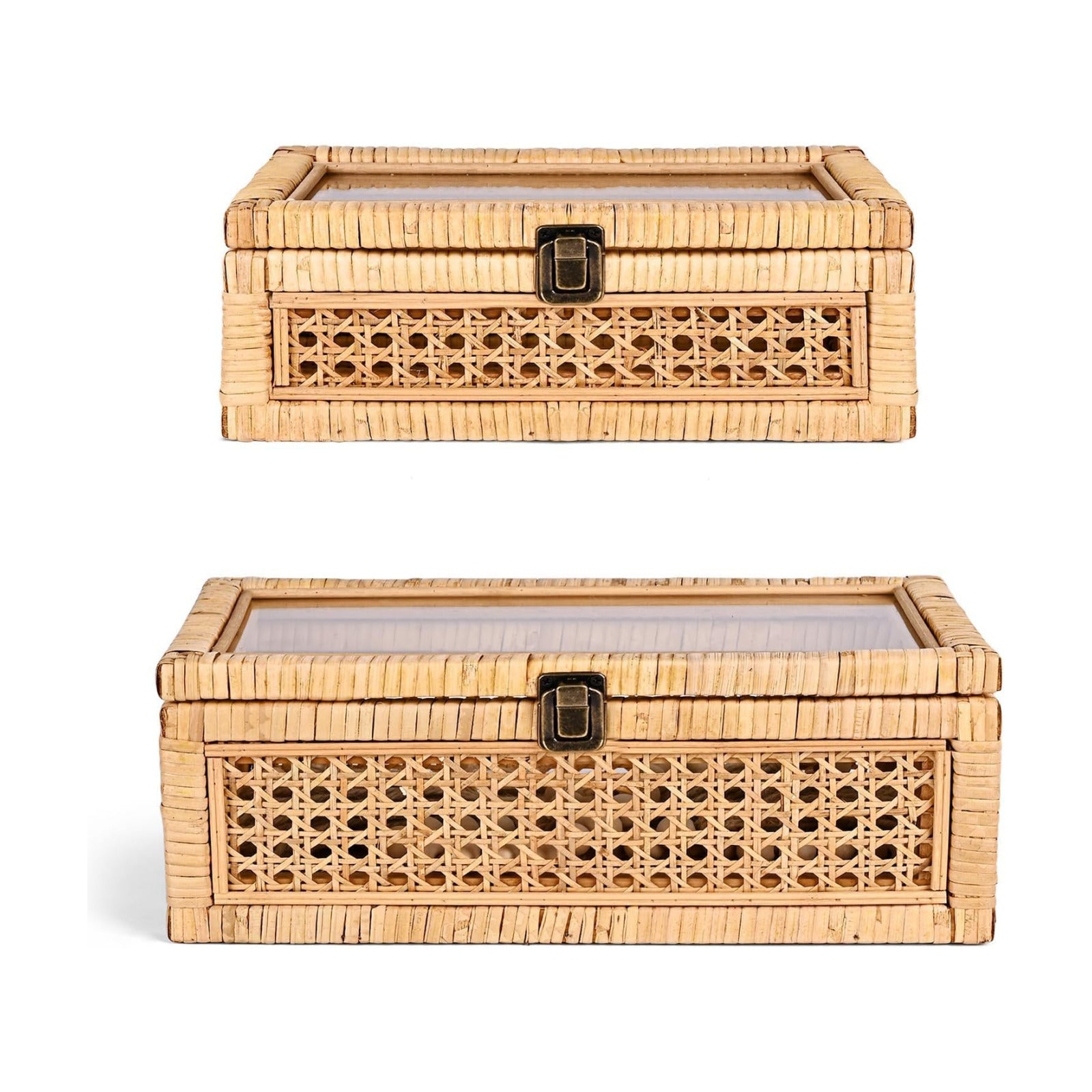 Wicker for Decor / 12.2"L x 7"W x 5.1"H / Set of 2