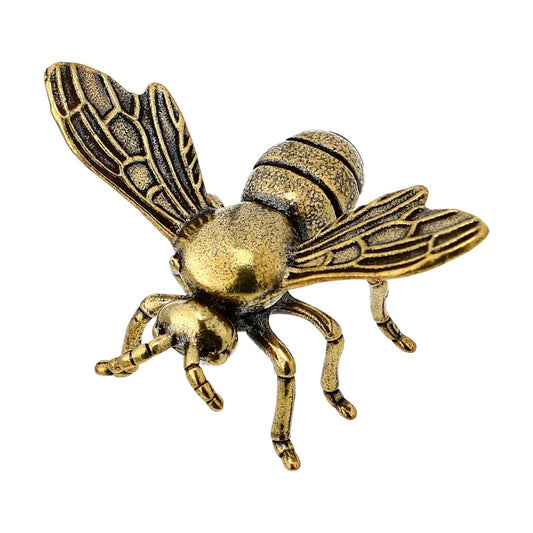 Brass Bee Ornament Small Vintage Desktop Decoration Creative Honeybee Figurine