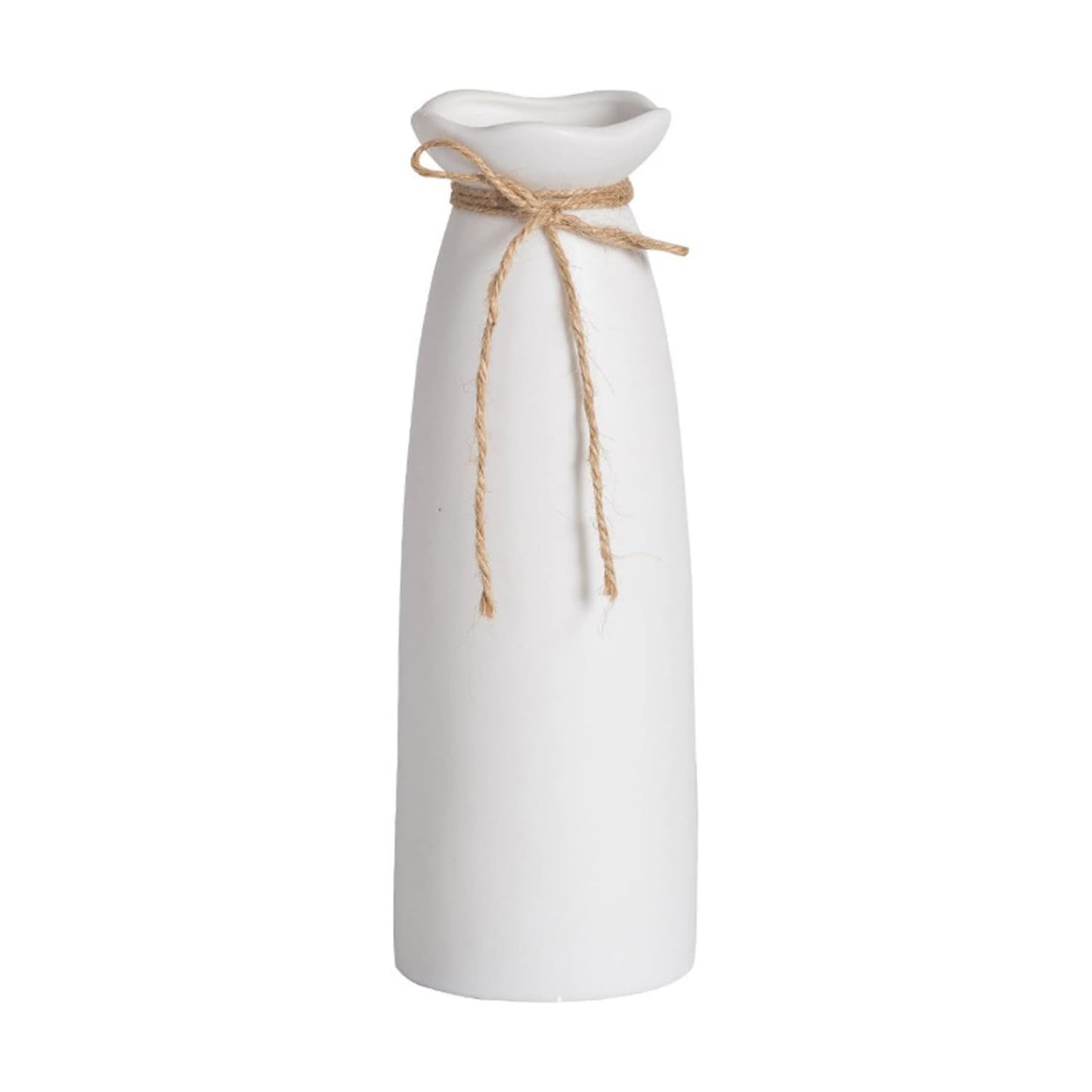 Ceramic Vase-Flower Vase Dried Flower Vase for Modern Home Decor / White