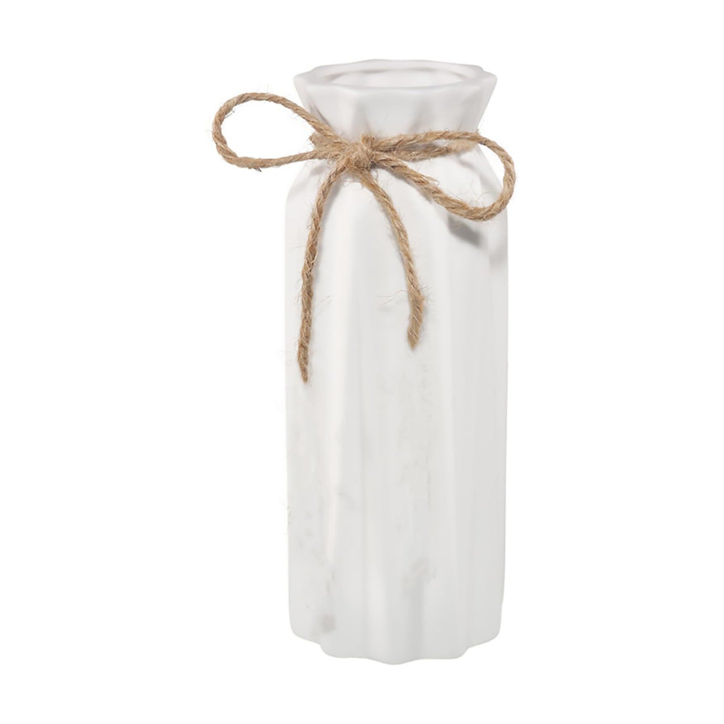 Ceramic Vase-Flower Vase Dried Flower Vase for Modern Home Decor / White
