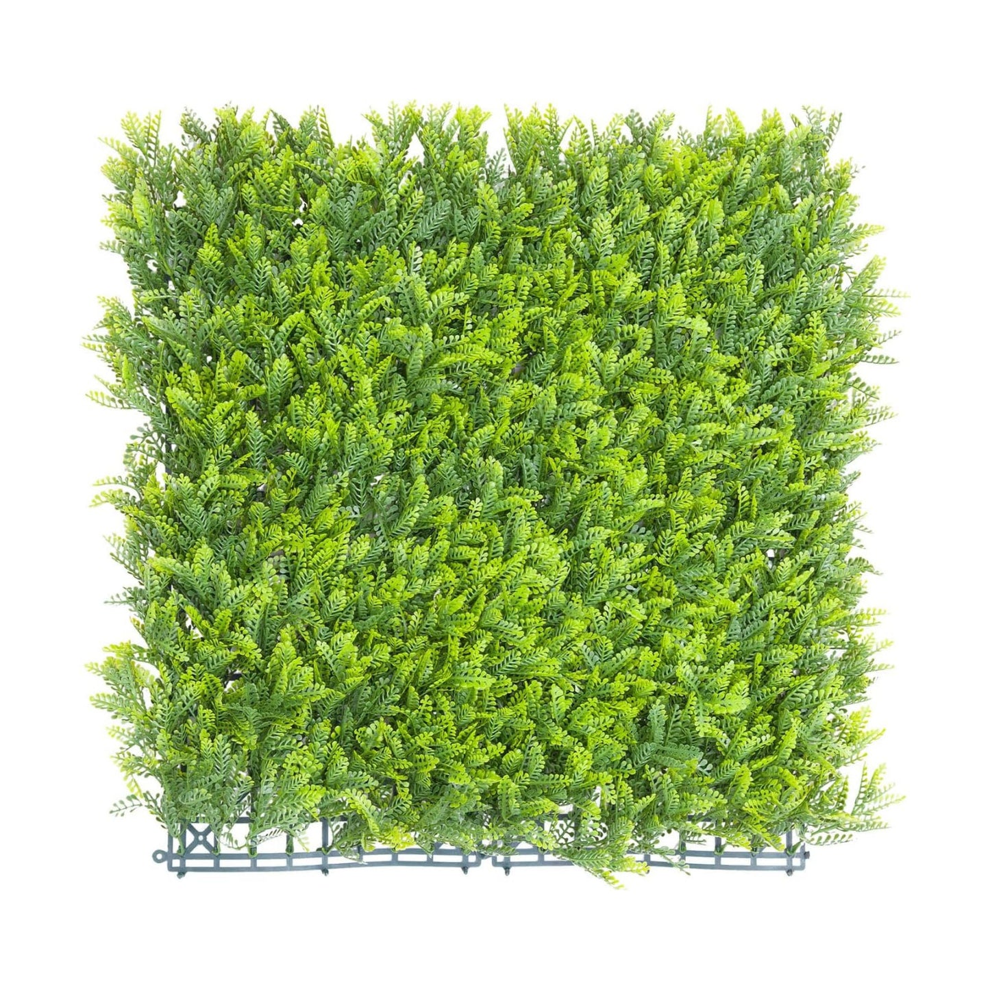 Artificial Plant Fence Panel Faux Leaves Grass Wall Privacy / 20 x 20 / Mimose Leaves / Set of 6