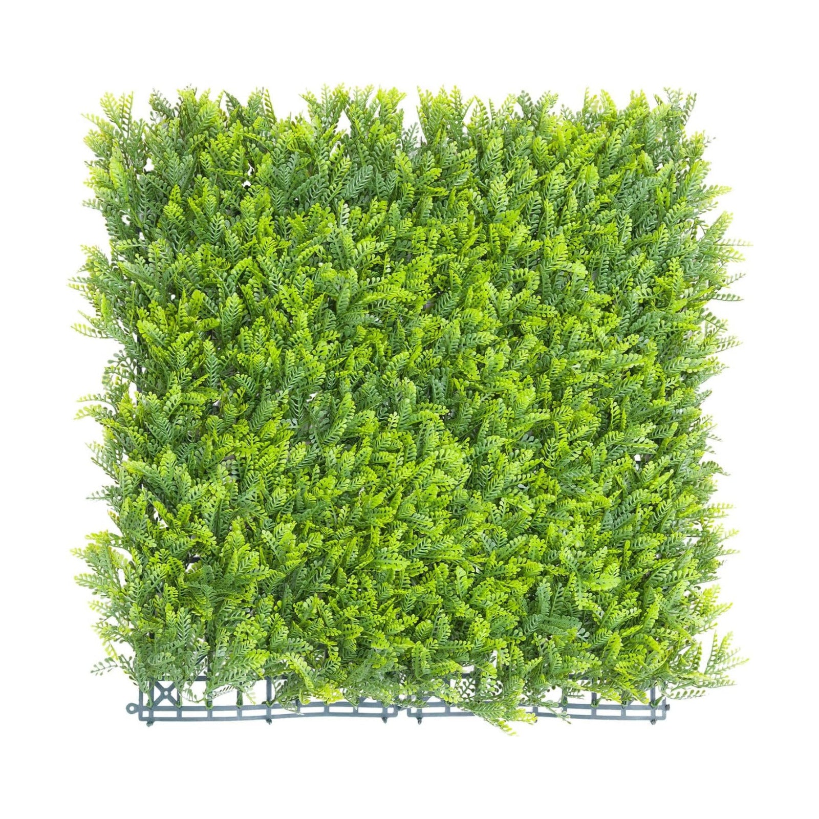 Artificial Plant Fence Panel Faux Leaves Grass Wall Privacy / 20 x 20 / Mimose Leaves / Set of 6
