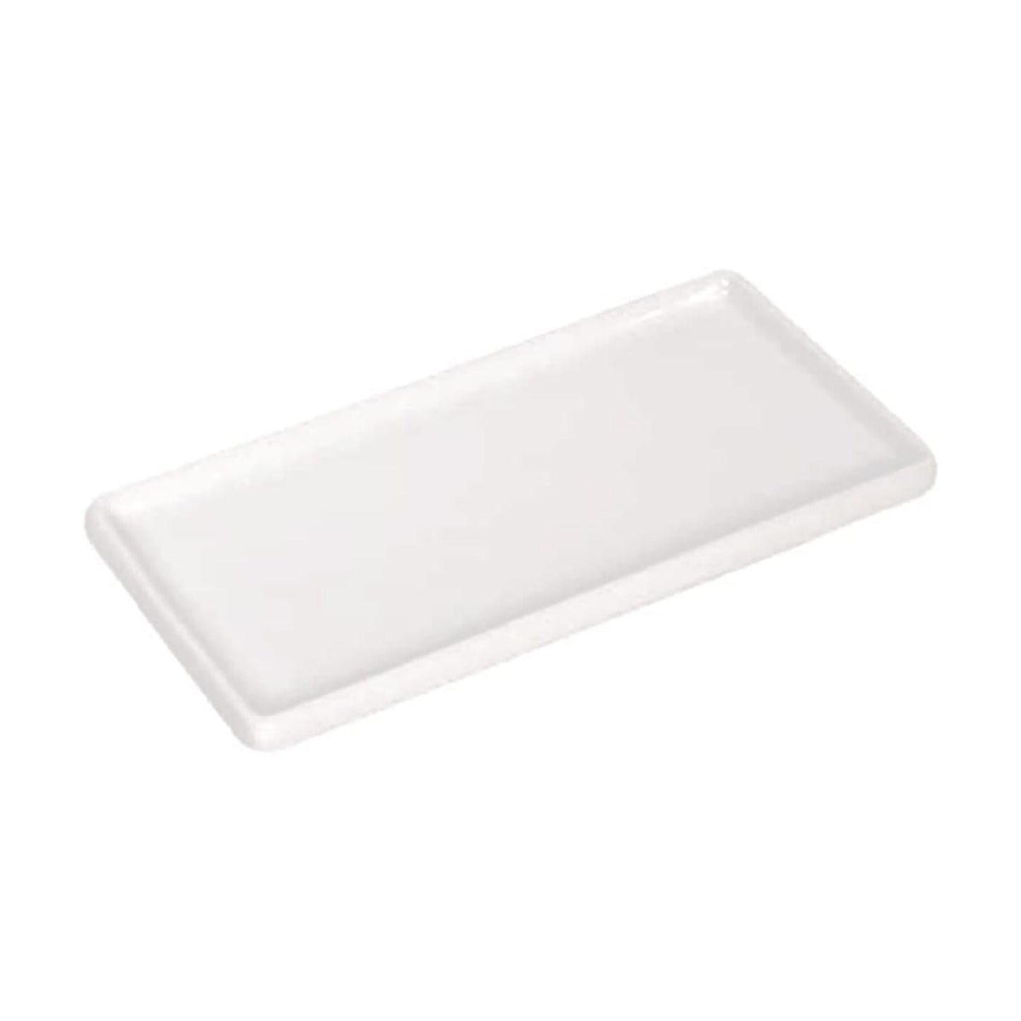 Ceramic Soap Dispenser Tray / White