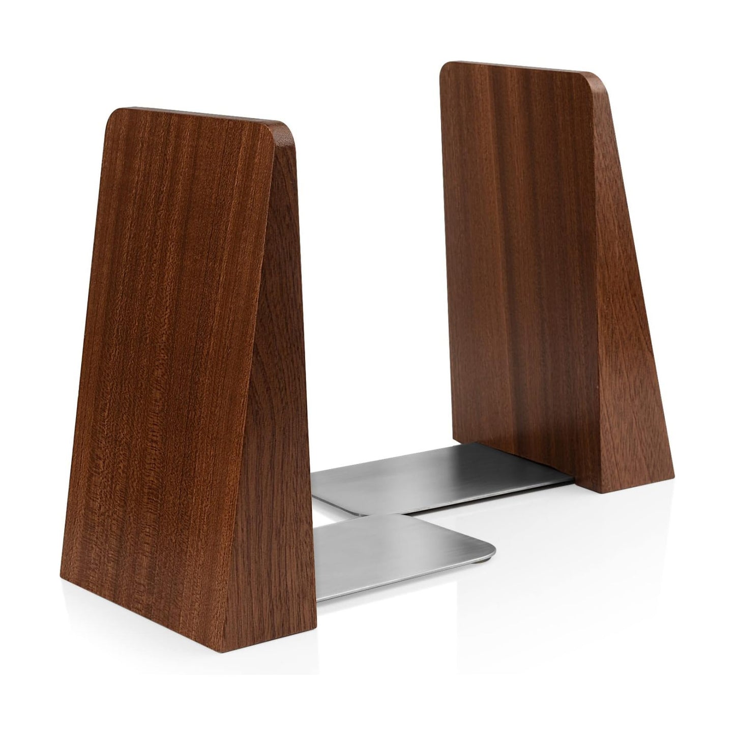 Wood Handmade Book Ends to Hold Books Large Heavy Duty Bookends / Large Sapele Wood