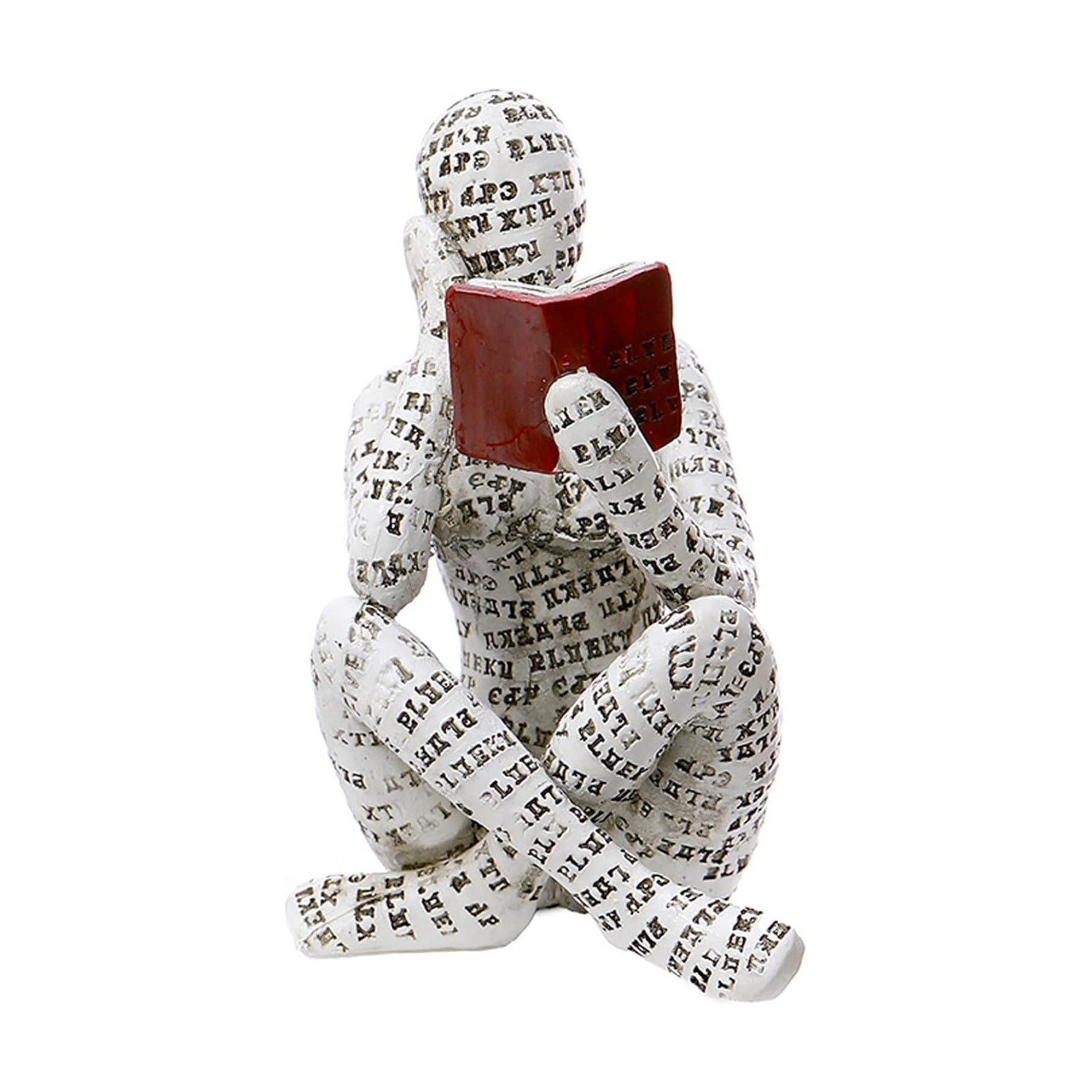 Home Decor Pulp Reading Women Thinker Statue Aesthetic Sculpture Room Decor Modern Abstract / A