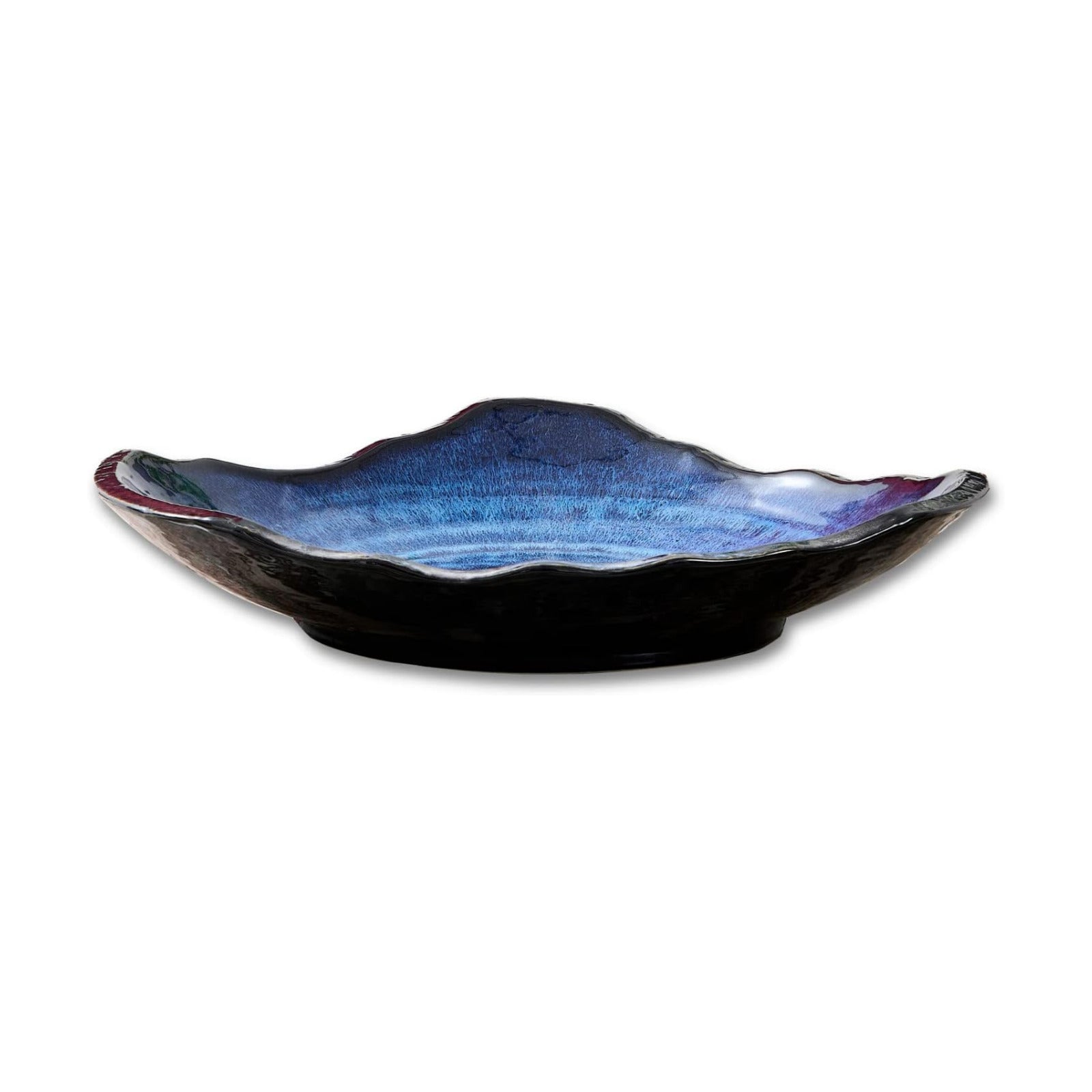Large Ceramic Decorative Bowl / Blue