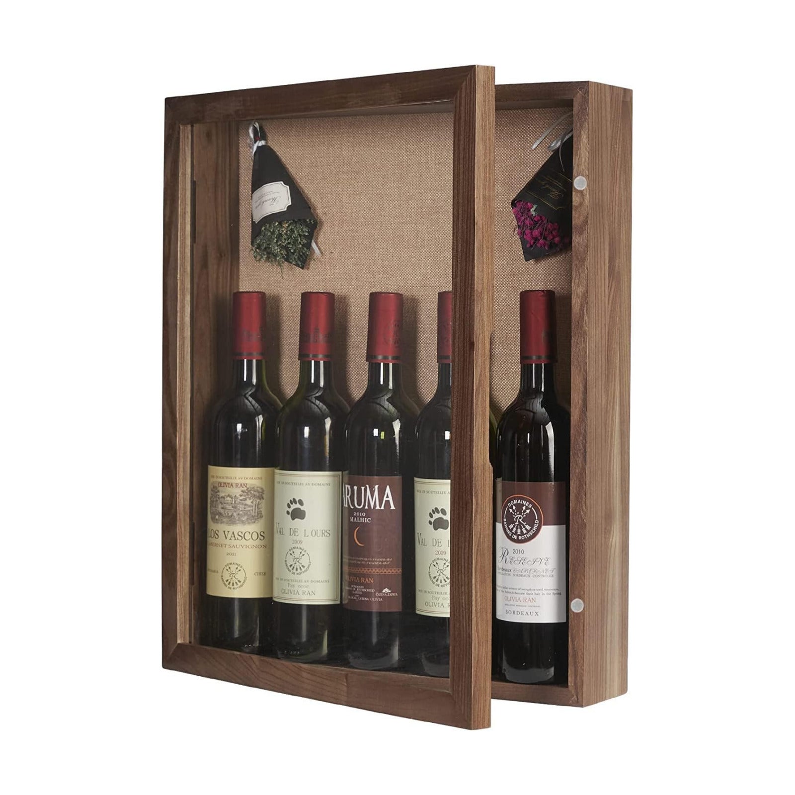 16x20 Large 4-Inch Deep Solid Wood Shadow Box with Hinged Door, Walnut | Solid Wood; 16x20-Inch Large Display; 4-Inch