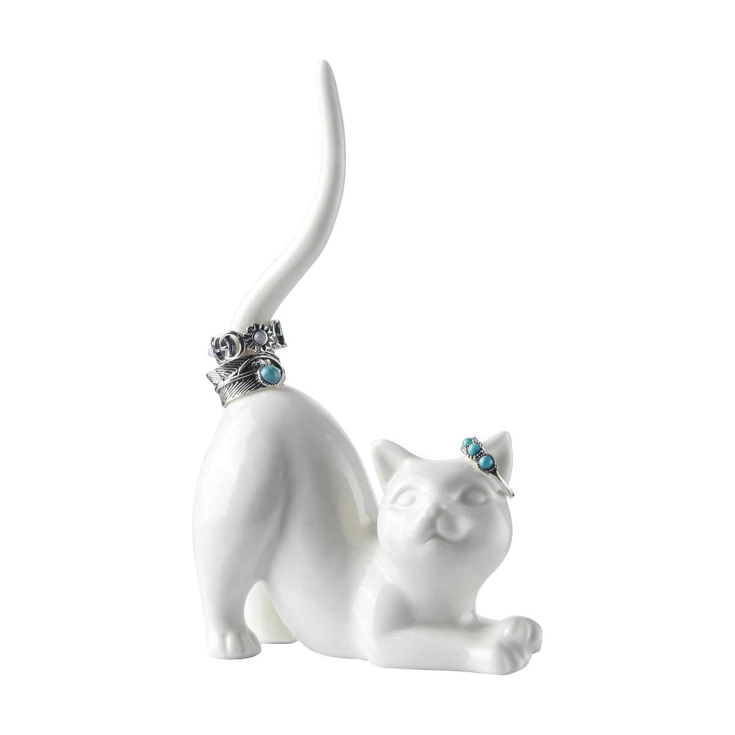 Cat Ring Holder Wedding Ring Stand Lover Gift For Women Friends Birthday / Kitty