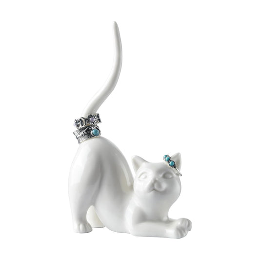 Cat Ring Holder Wedding Ring Stand Lover Gift For Women Friends Birthday / Kitty