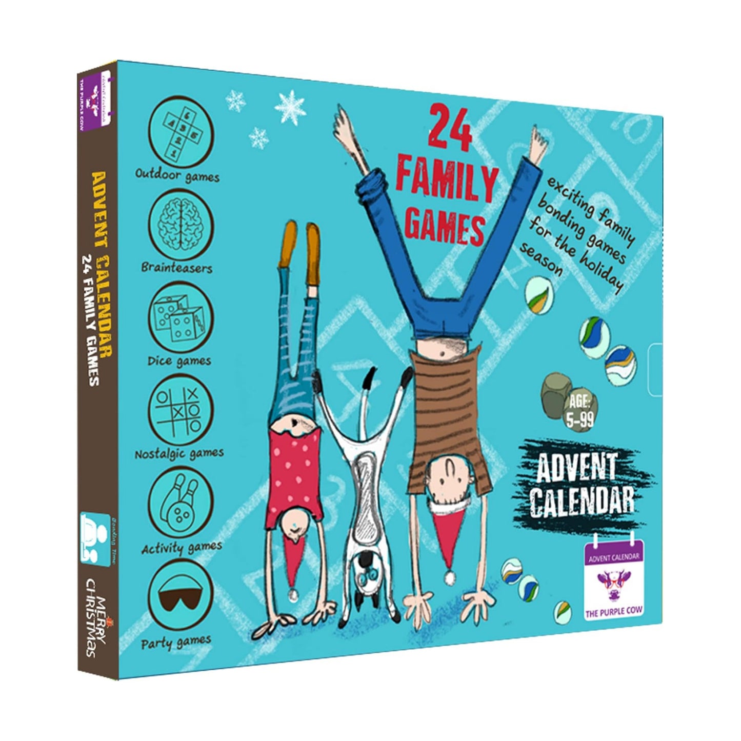 New Advent/Countdown Calendar FAMILY GAMES. 24 OF THE FAMILY GAMES IN ONE BOX – put the screen aside and enjoy hours of