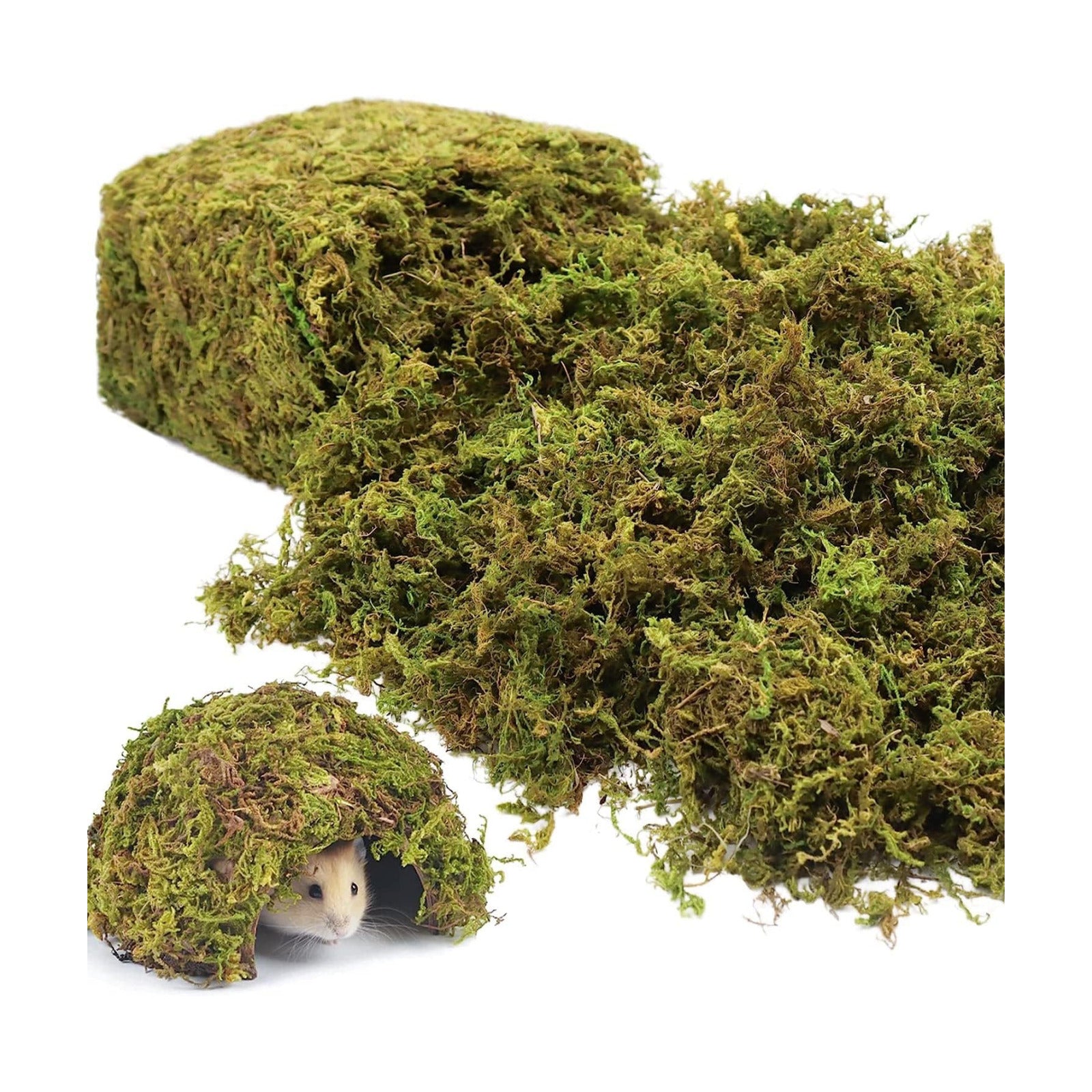 1.3LBS Artificial Fake Moss for Fake Plants Indoor- Faux Craft Moss for Potted Plant / 1.3lb / Green