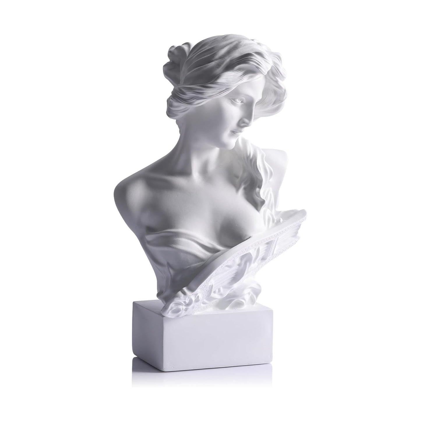 6" H Greek Mythology Bust Statue Decor / White / Small