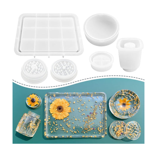 Jar Mold / Resin Tray Molds / Resin Tray Molds Set