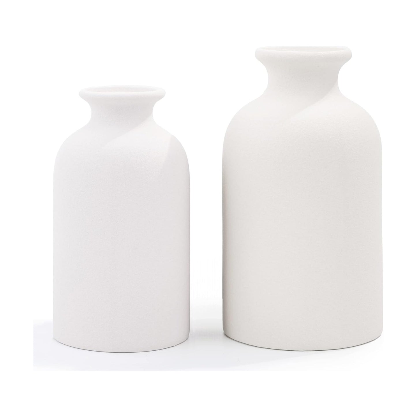 Hirdbrote Small Ceramic Vases for Decor / Milk White