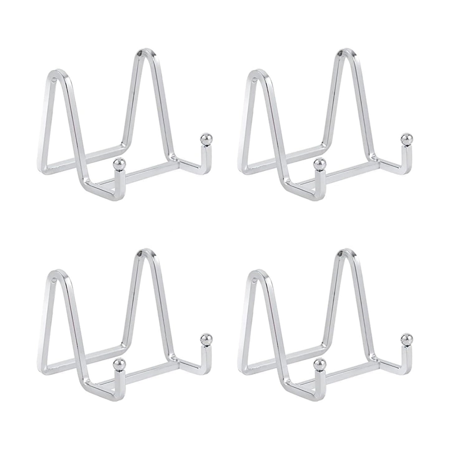 Picture Frames / Plate Stands for Display Small / Silver 3 Inch-4 / 3 Inch