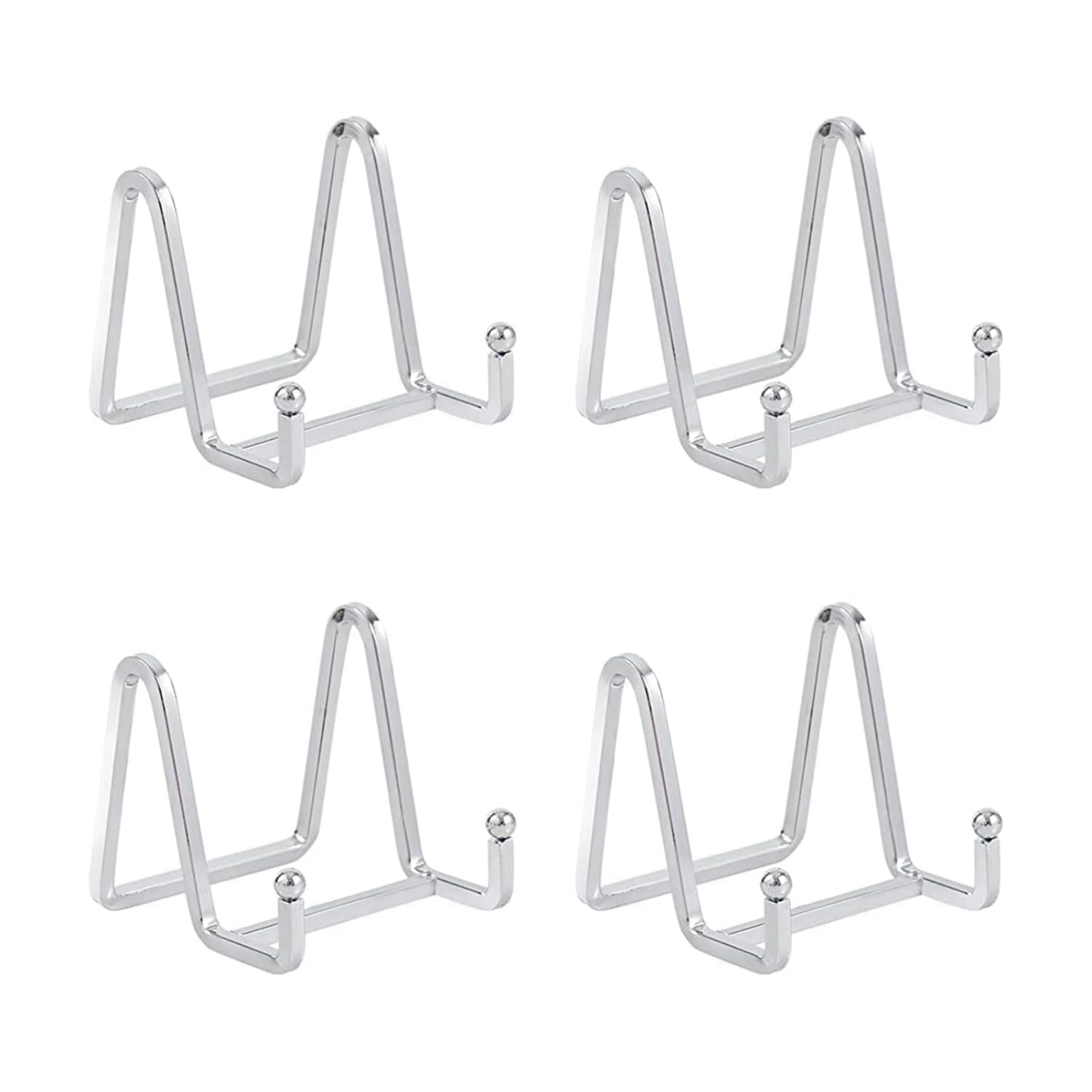 Picture Frames / Plate Stands for Display Small / Silver 3 Inch-4 / 3 Inch