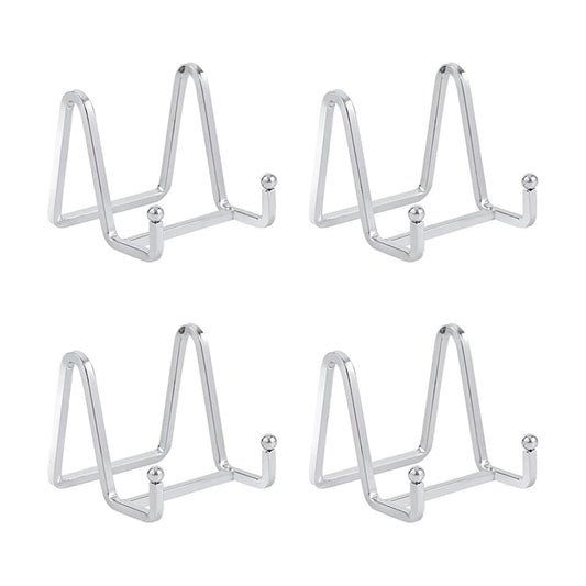 Picture Frames / Plate Stands for Display Small / Silver 3 Inch-4 / 3 Inch