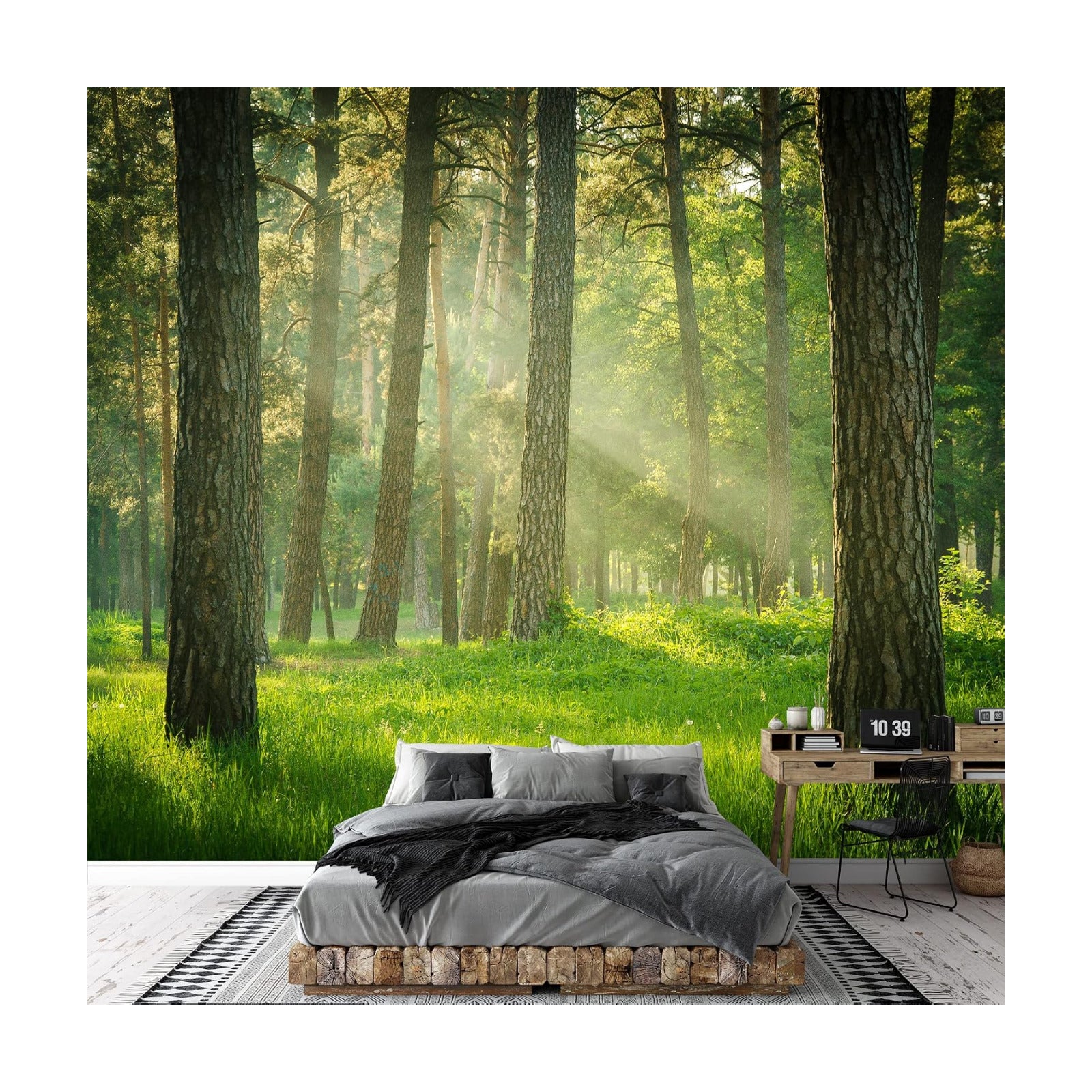 Removable Wall Mural Self-Adhesive Large Wallpaper / 66 x 96 / Artwork - D486