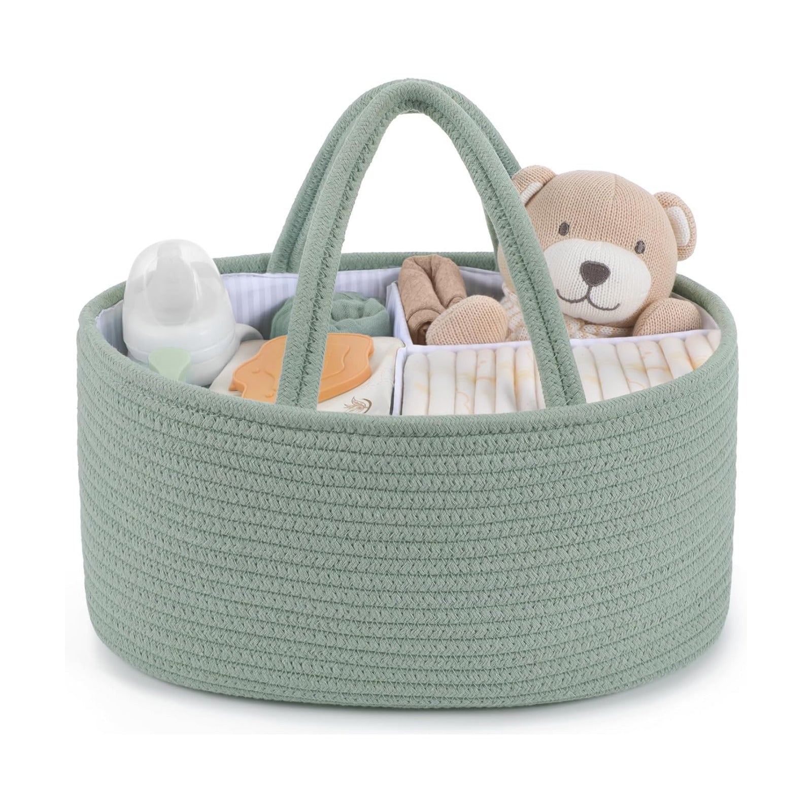 Diaper Caddy Organizer for Baby / Large / Green