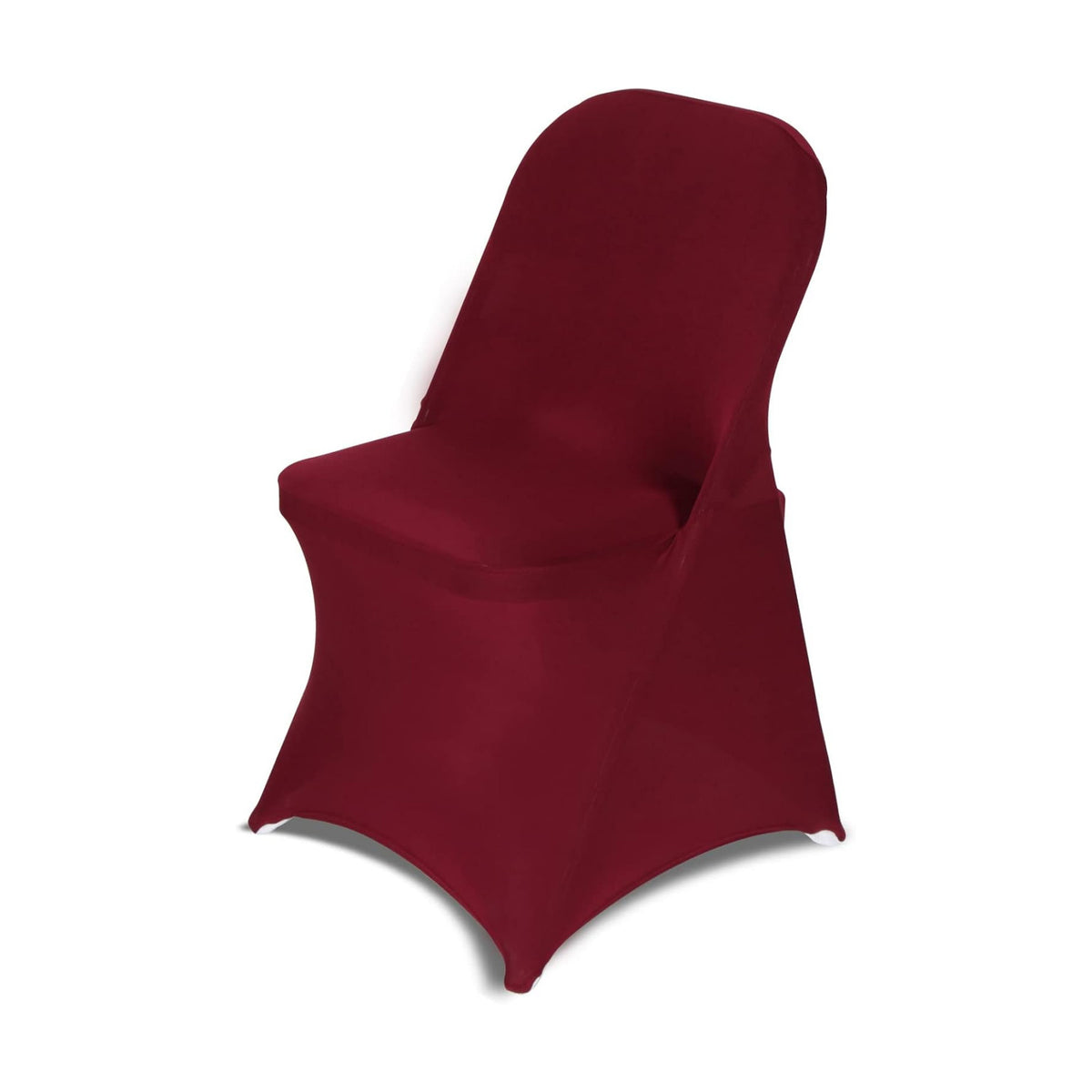 HAINARverS Stretch Spandex Folding Chair Covers, Burgundy, 30 PCS
