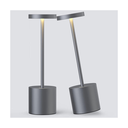 2Pack Cordless Table Lamp, Rechargeable LED Battery 5000mAh Metal USB Portable Powered Desk Lamp, 3 Levels Brightness