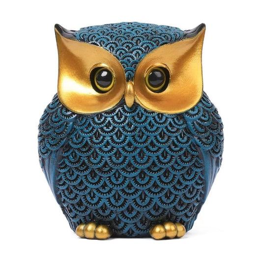Owl Figurines Home Decor Accents Small Décor Items / Style1-blue