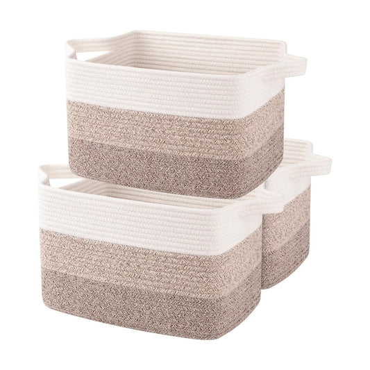 Woven Baskets for Storage / Gradient Yellow / 13 x 9.9 x 8.7 / Set of 3