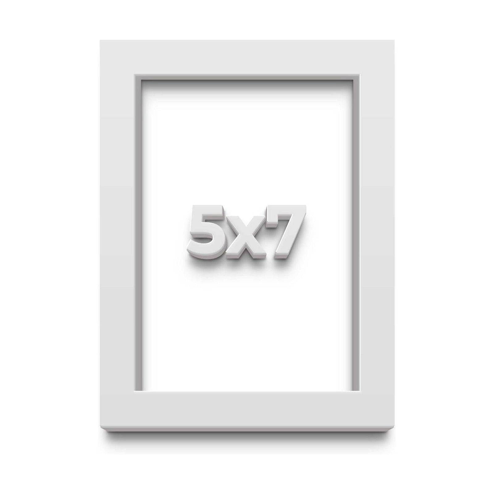 5x7 Small Shadow Box Picture Wooden Frame with Acid-Free Backing UV Acrylic & Hanging Hardware with 0.75" Usable Depth
