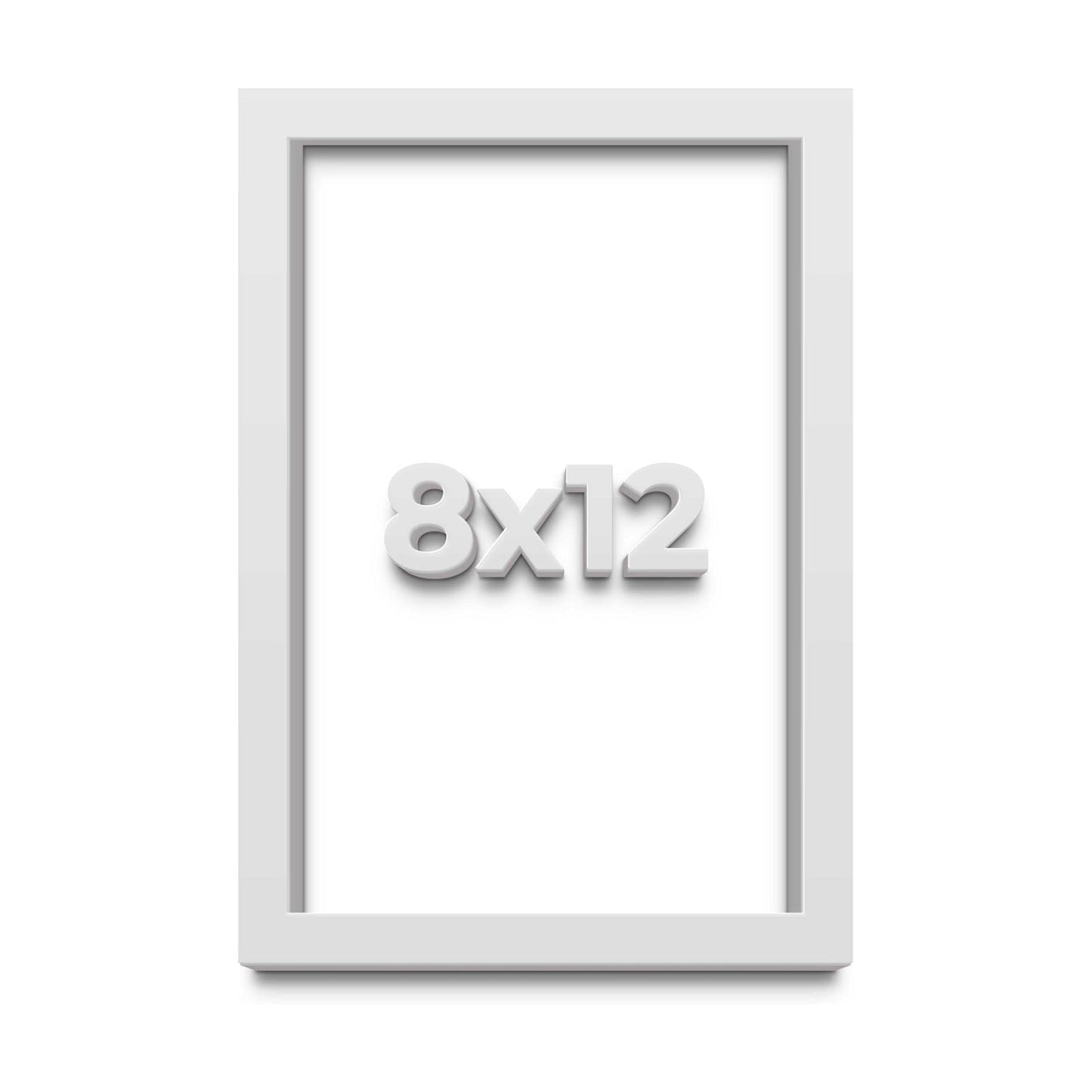 8x12 Shadow Box Solid Wood Display Picture Frame with Acid-Free Backing, UV Acrylic Plexiglass & Hanging Hardware