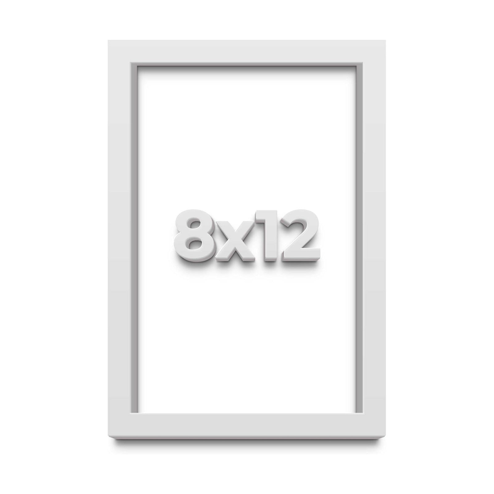 8x12 Shadow Box Solid Wood Display Picture Frame with Acid-Free Backing, UV Acrylic Plexiglass & Hanging Hardware