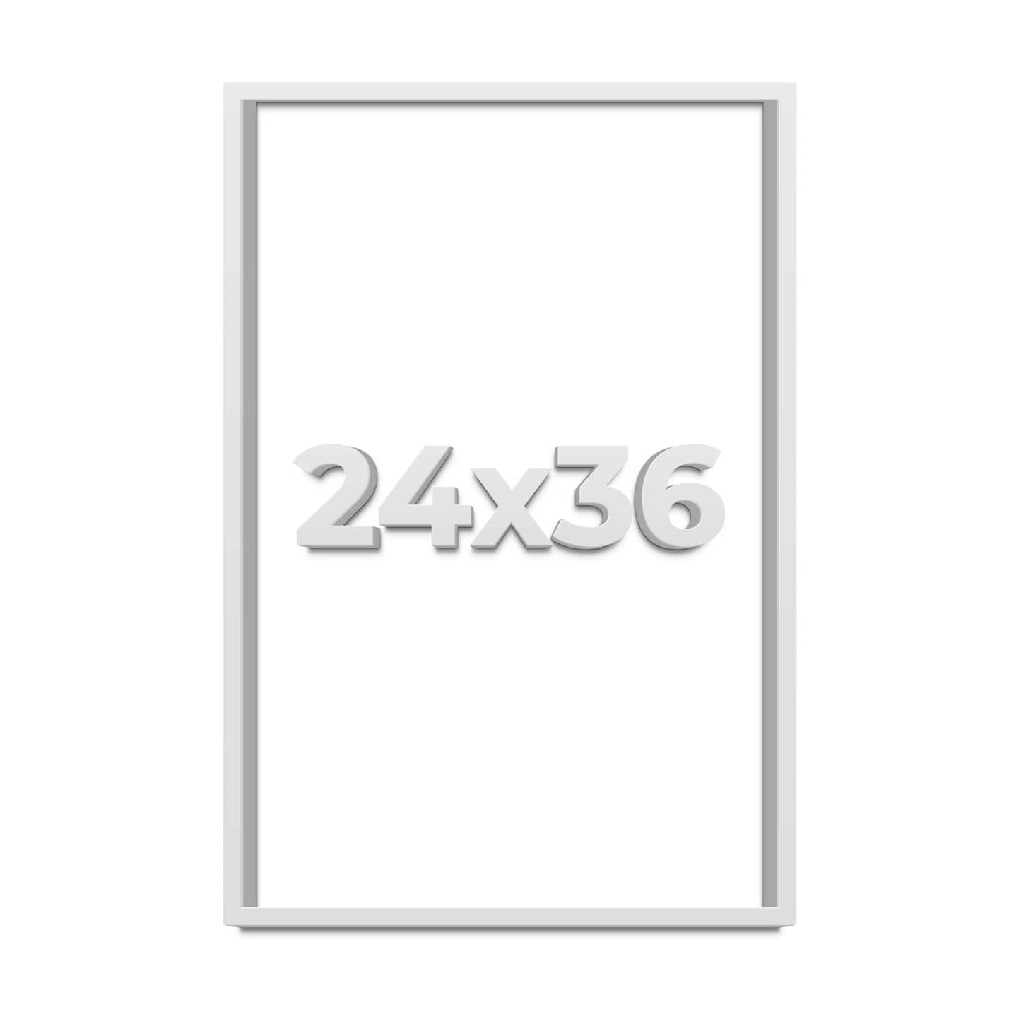 24x36 Large Shadow Box Display Wooden Frame with Acid-Free Backing UV Acrylic & Hanging Hardware with 0.75" Usable