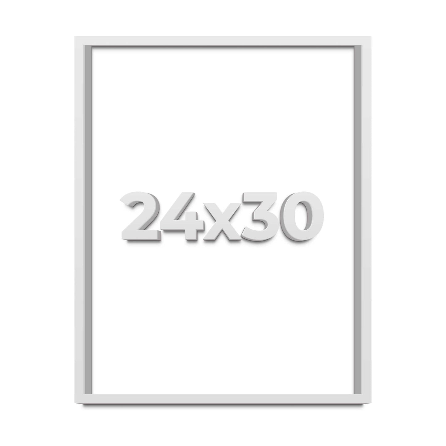 24x30 Large Shadow Box Display Wooden Frame with Acid-Free Backing UV Acrylic & Hanging Hardware with 0.75" Usable